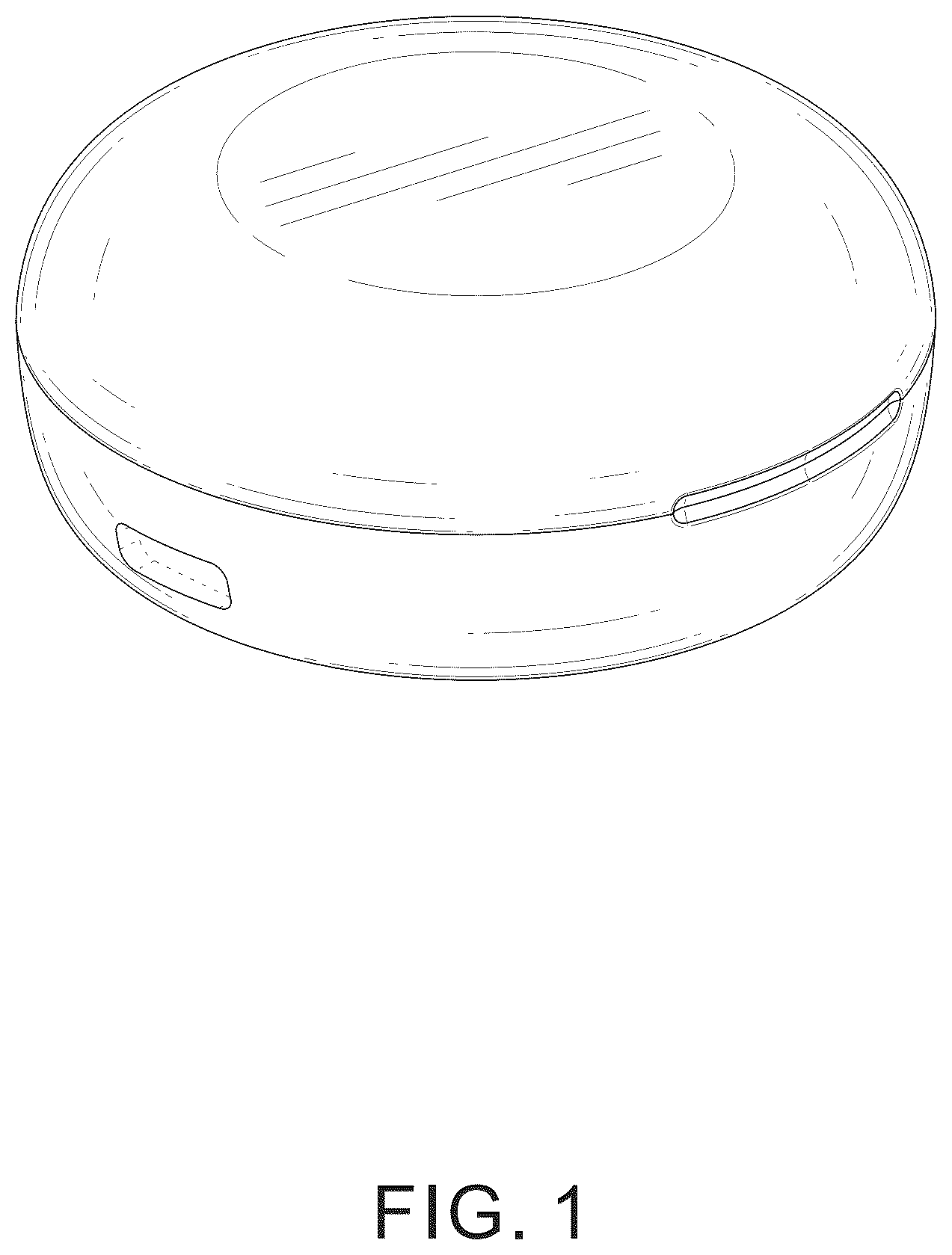 Patent USD1075653 Figure 1 – Charging case for smart ring