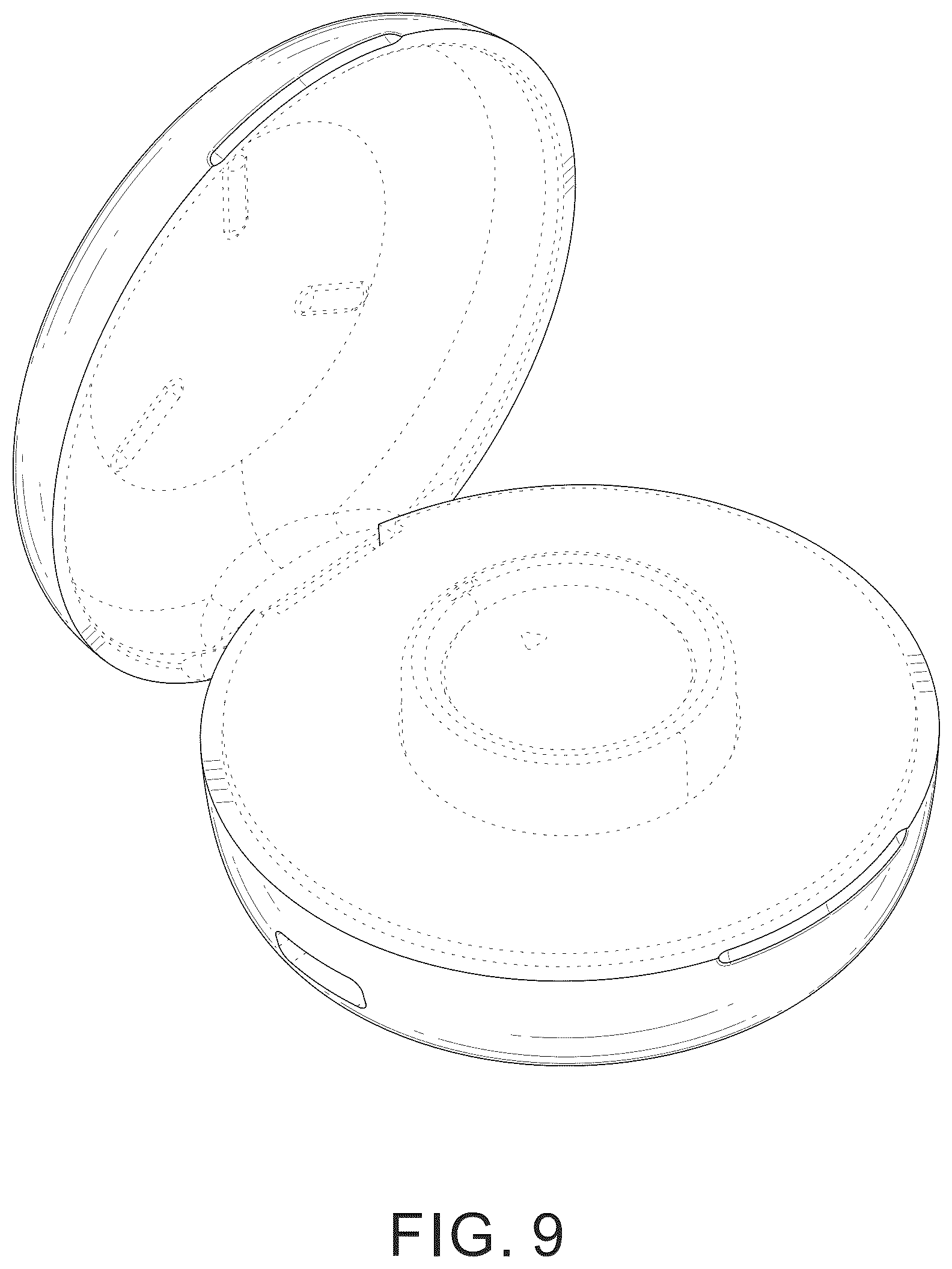 Patent USD1075653 Figure 9 – Charging case for smart ring