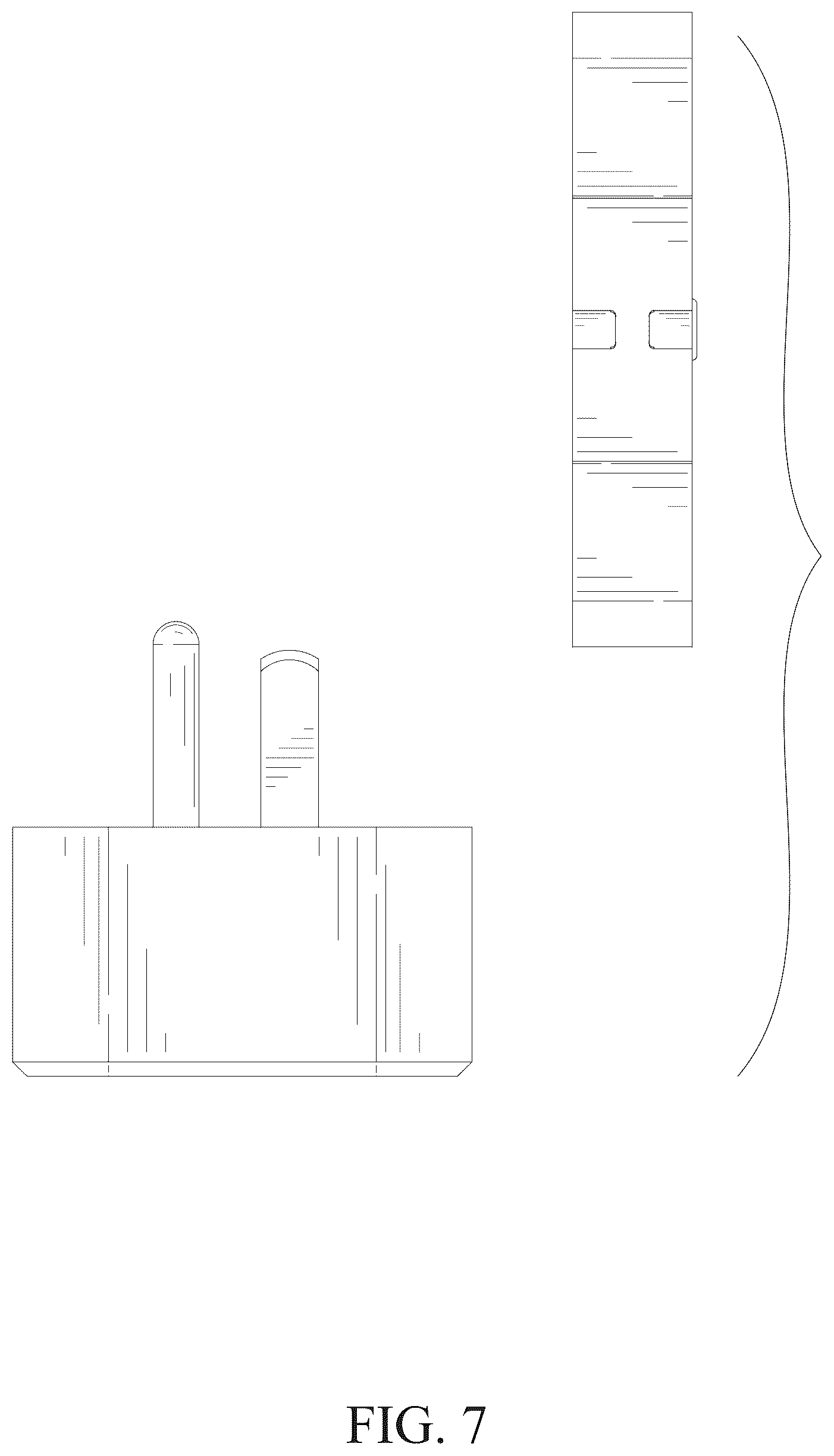 Patent USD1075685 Figure 7 – Outlet and remote control assembly