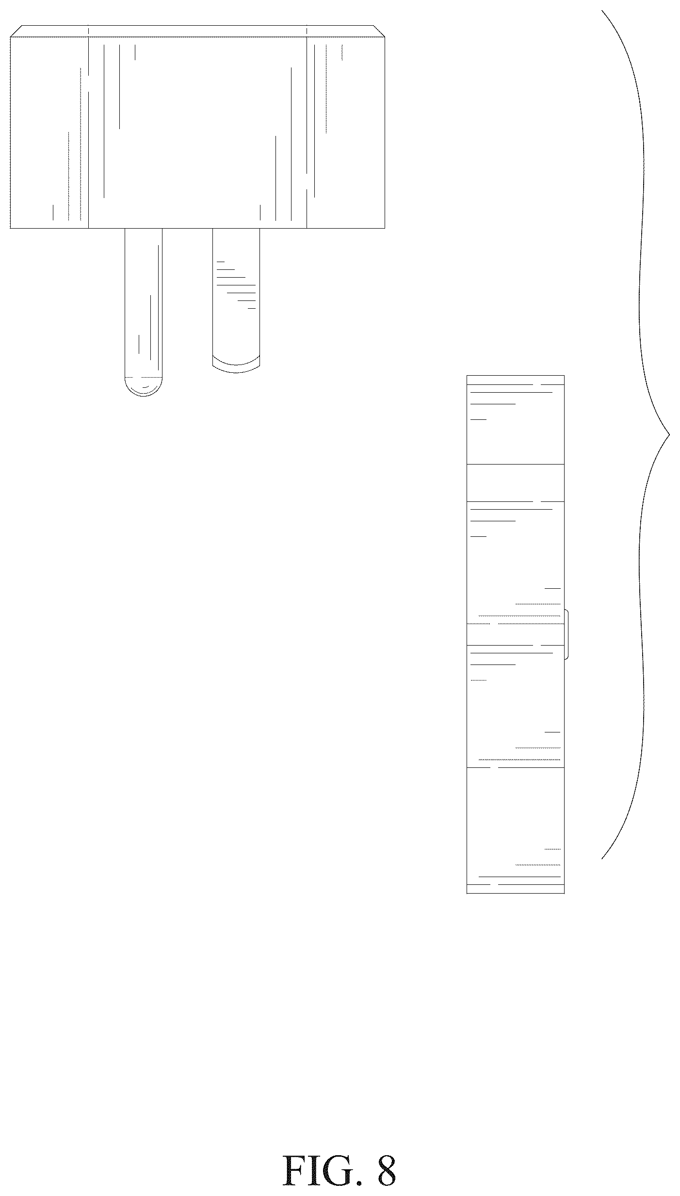 Patent USD1075685 Figure 8 – Outlet and remote control assembly