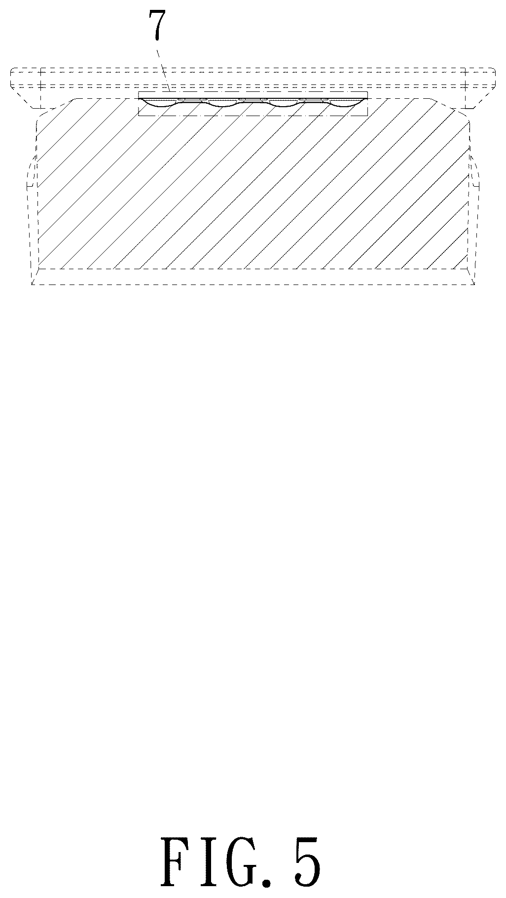 Patent USD1075697 Figure 5 – Touch control groove