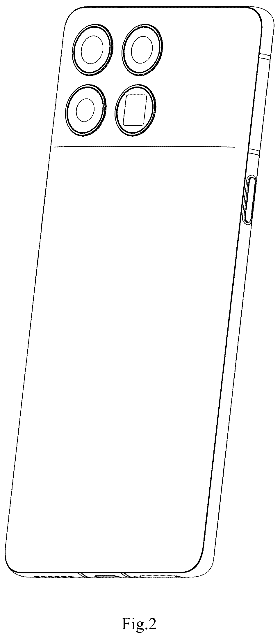 Patent USD1075705 Figure 2 – Cell phone