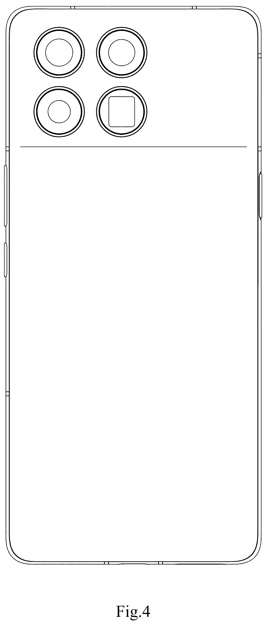 Patent USD1075705 Figure 4 – Cell phone