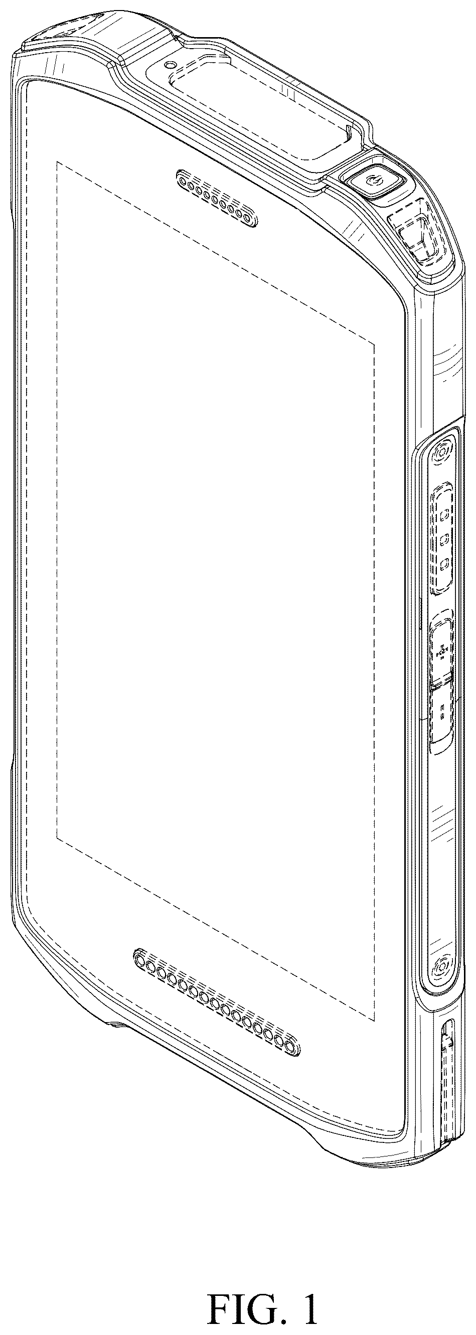 Patent USD1075707 — Mobile computing device — Figure 1