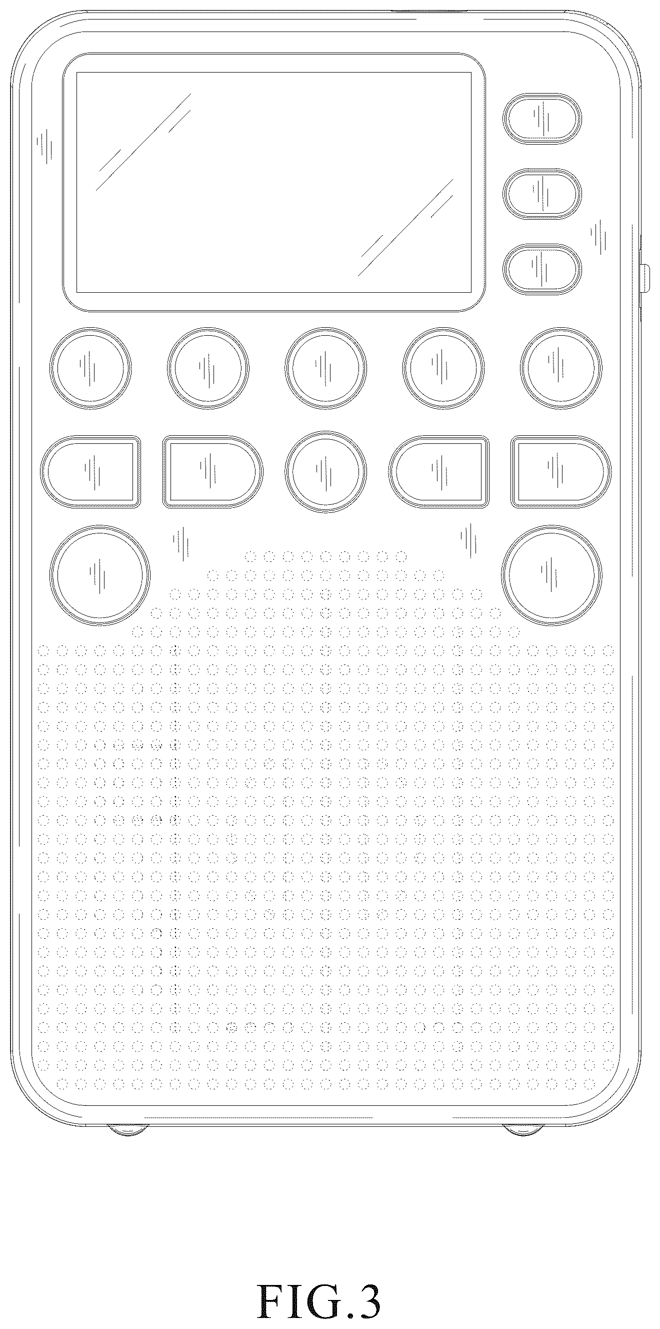 Patent USD1075709 Figure 3 – Radio