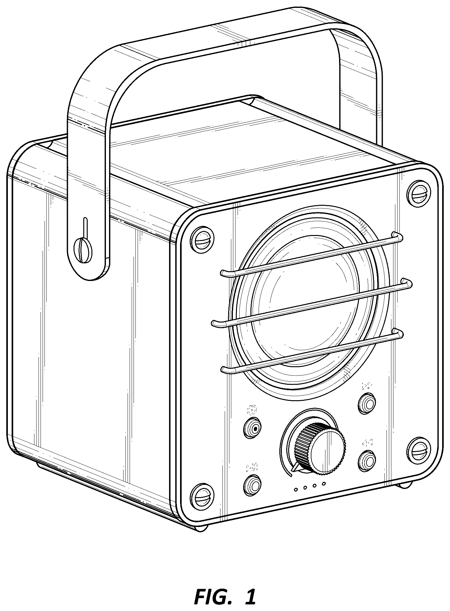 Patent USD1075710 Figure 1 – Portable speaker