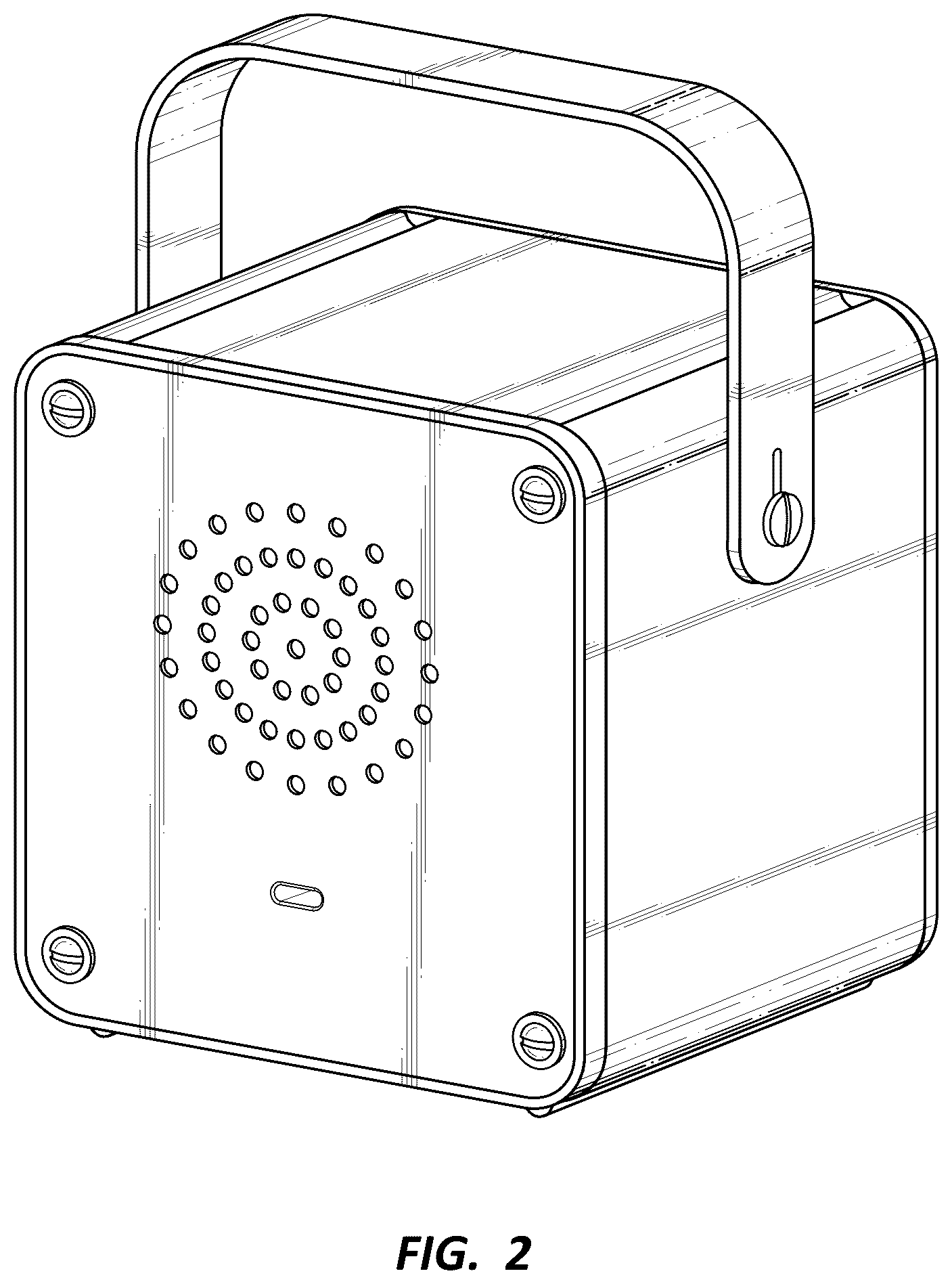 Patent USD1075710 Figure 2 – Portable speaker