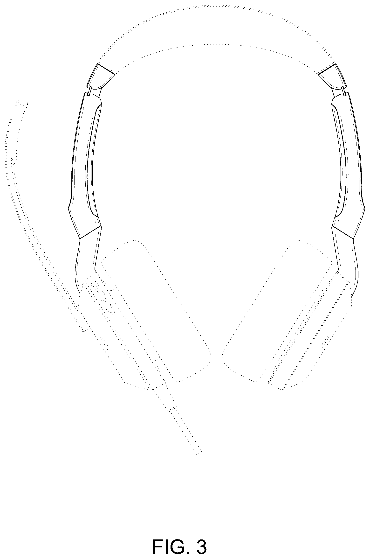 Patent USD1075713 Figure 3 – Headset for telephone