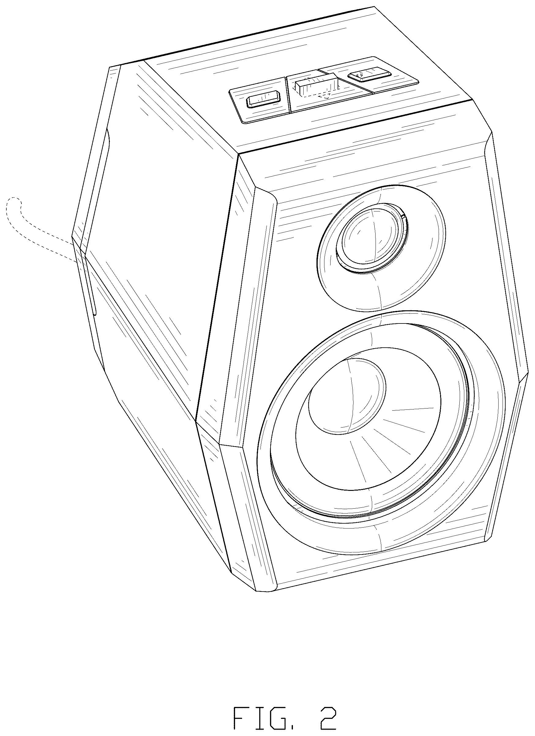 Patent USD1075716 Figure 2 – Pair of gaming computer speakers