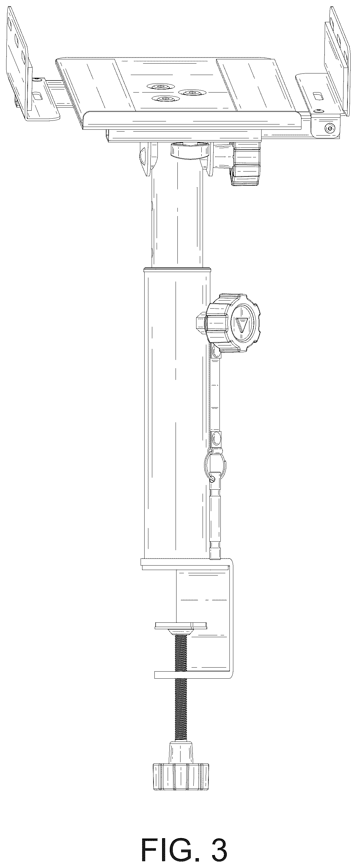 Patent USD1075723 Figure 3 – Speaker stand