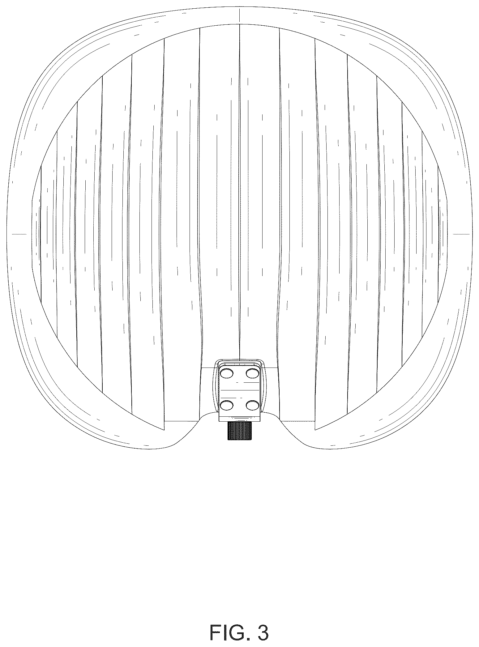 Patent USD1075724 Figure 3 – Microphone isolation shield