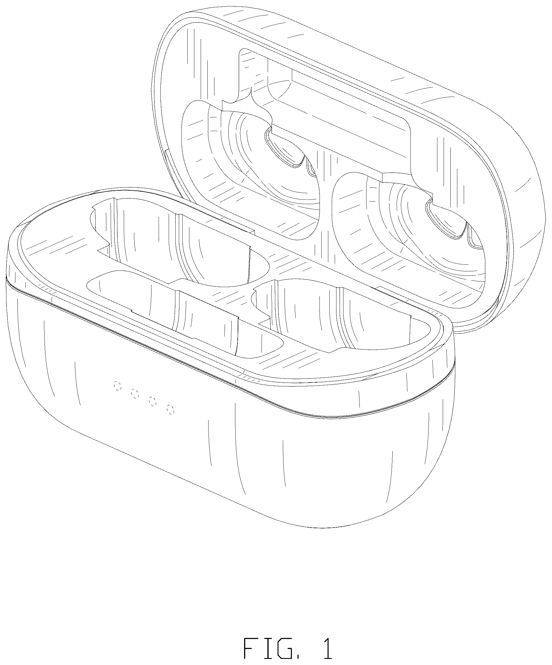 Patent USD1075725 Figure 1 – Set of microphone, receiver and charging case