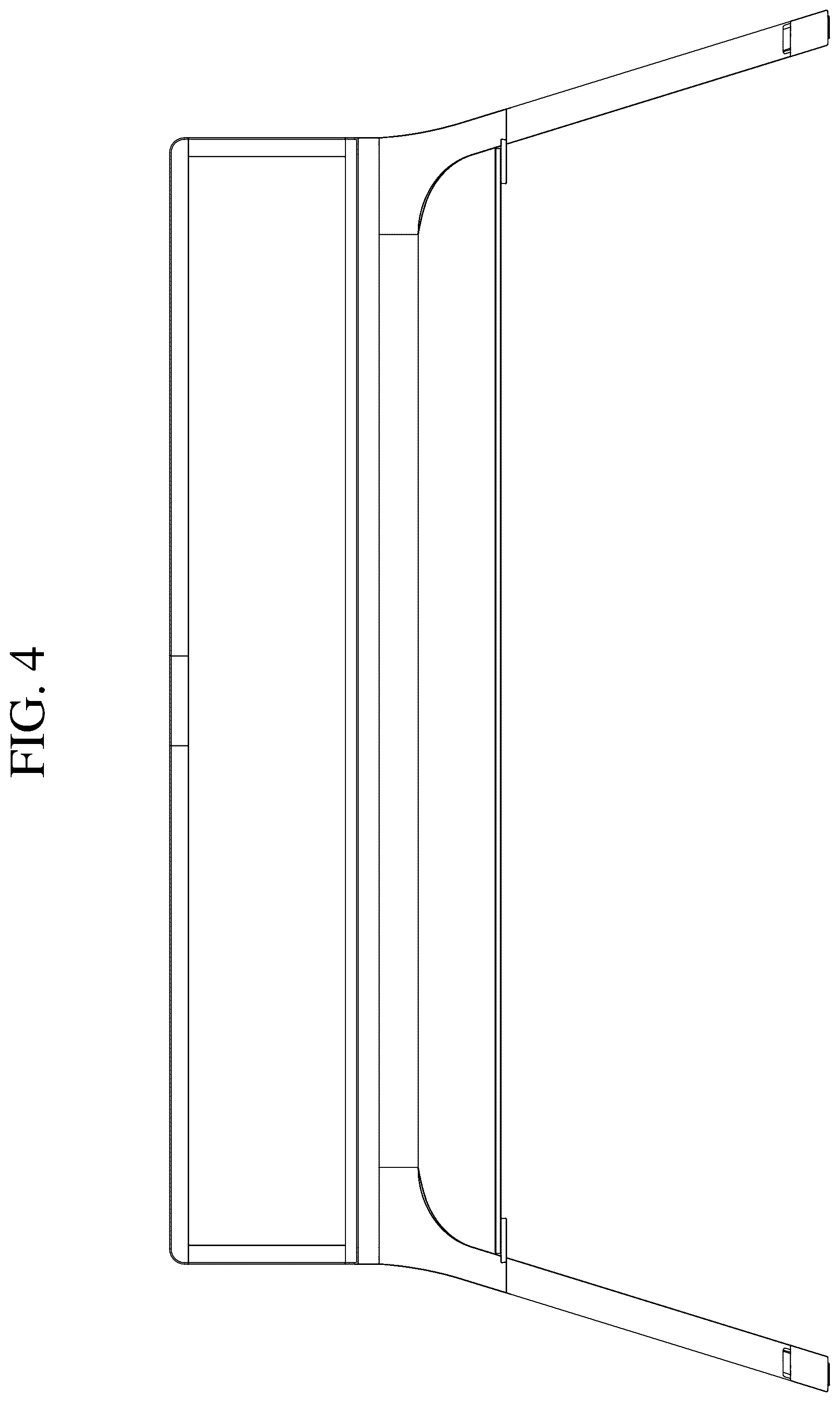 Patent USD1075732 Figure 4 – Stand for television receiver
