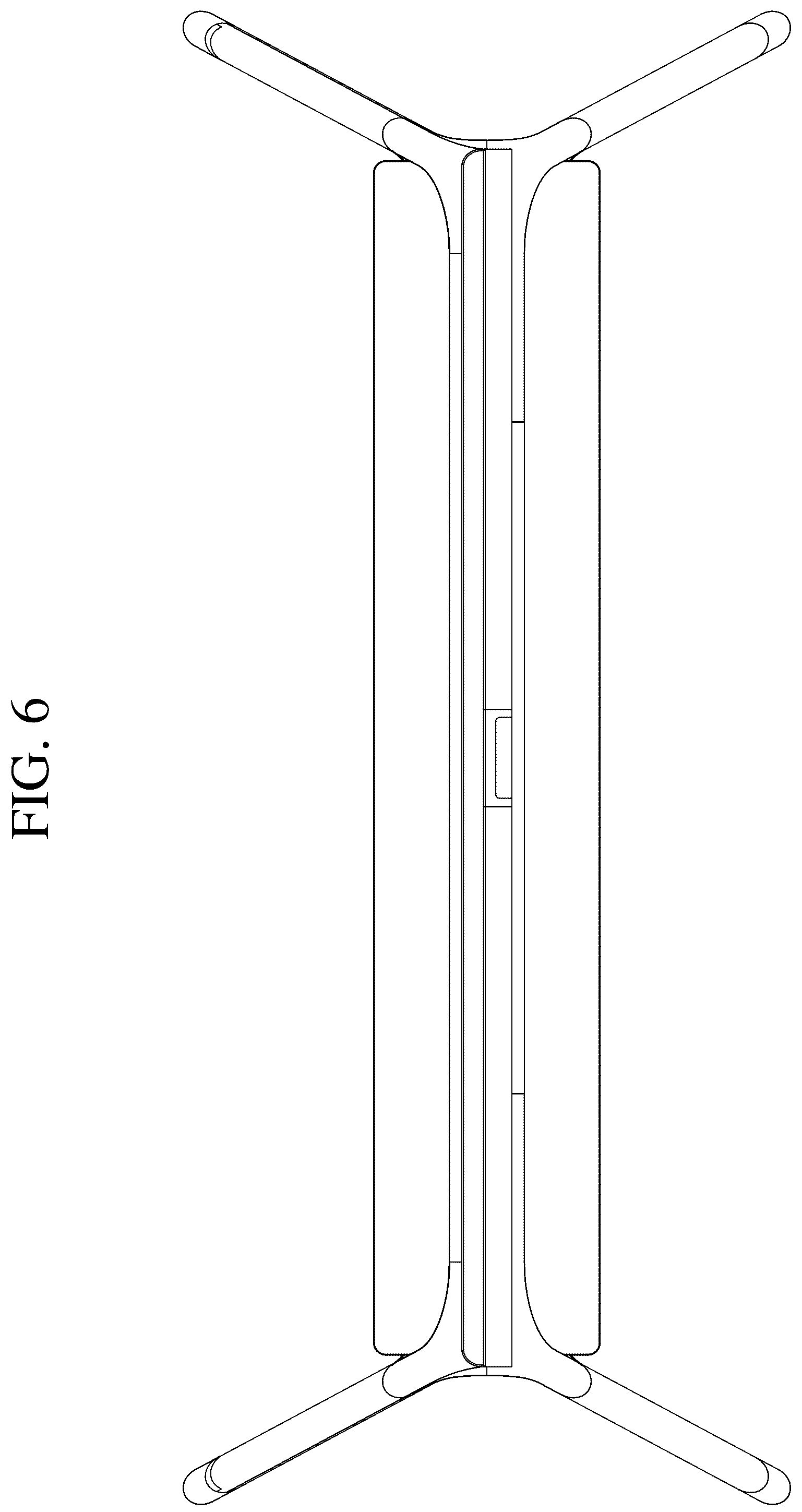 Patent USD1075732 Figure 6 – Stand for television receiver