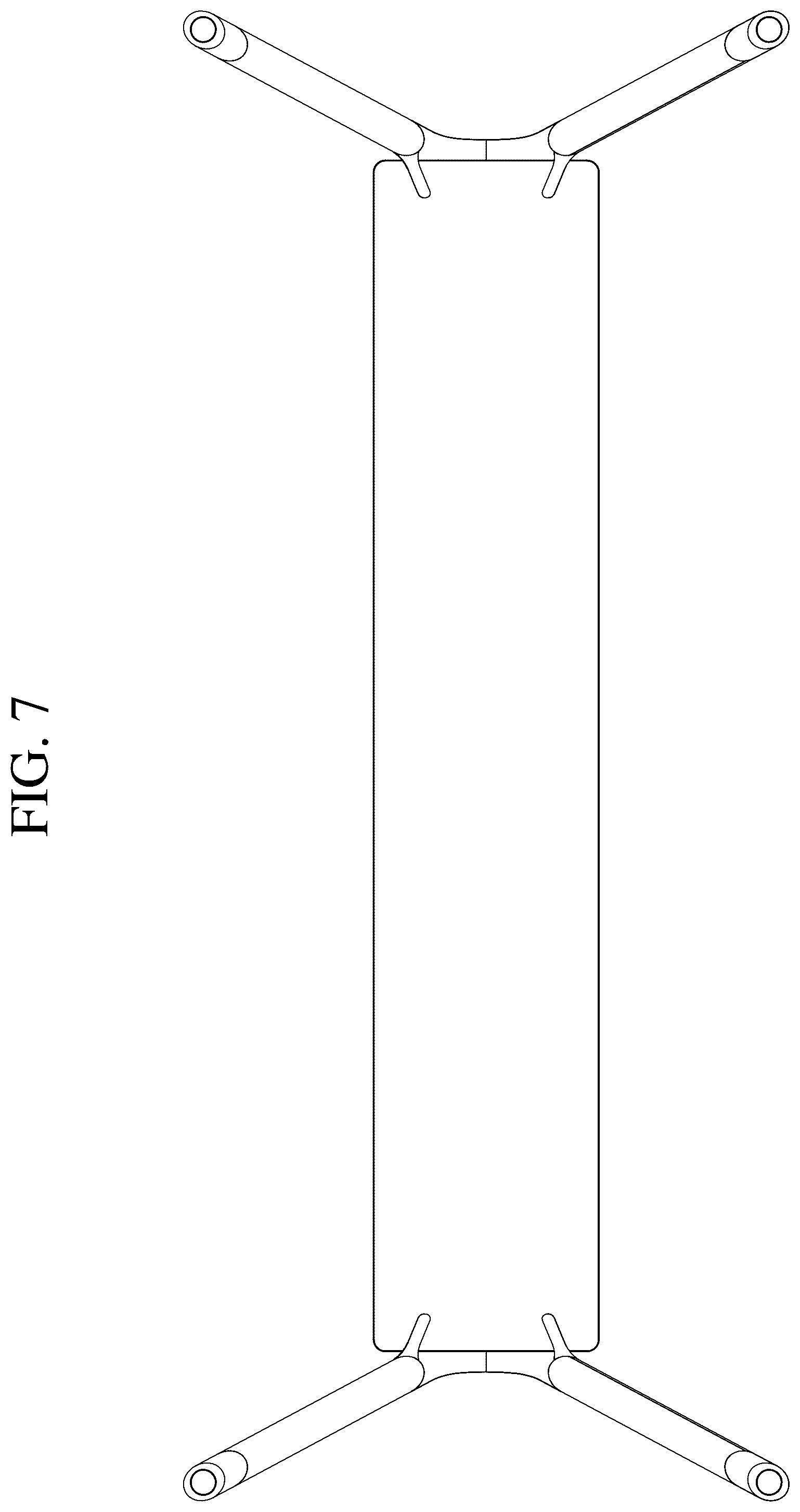 Patent USD1075732 Figure 7 – Stand for television receiver