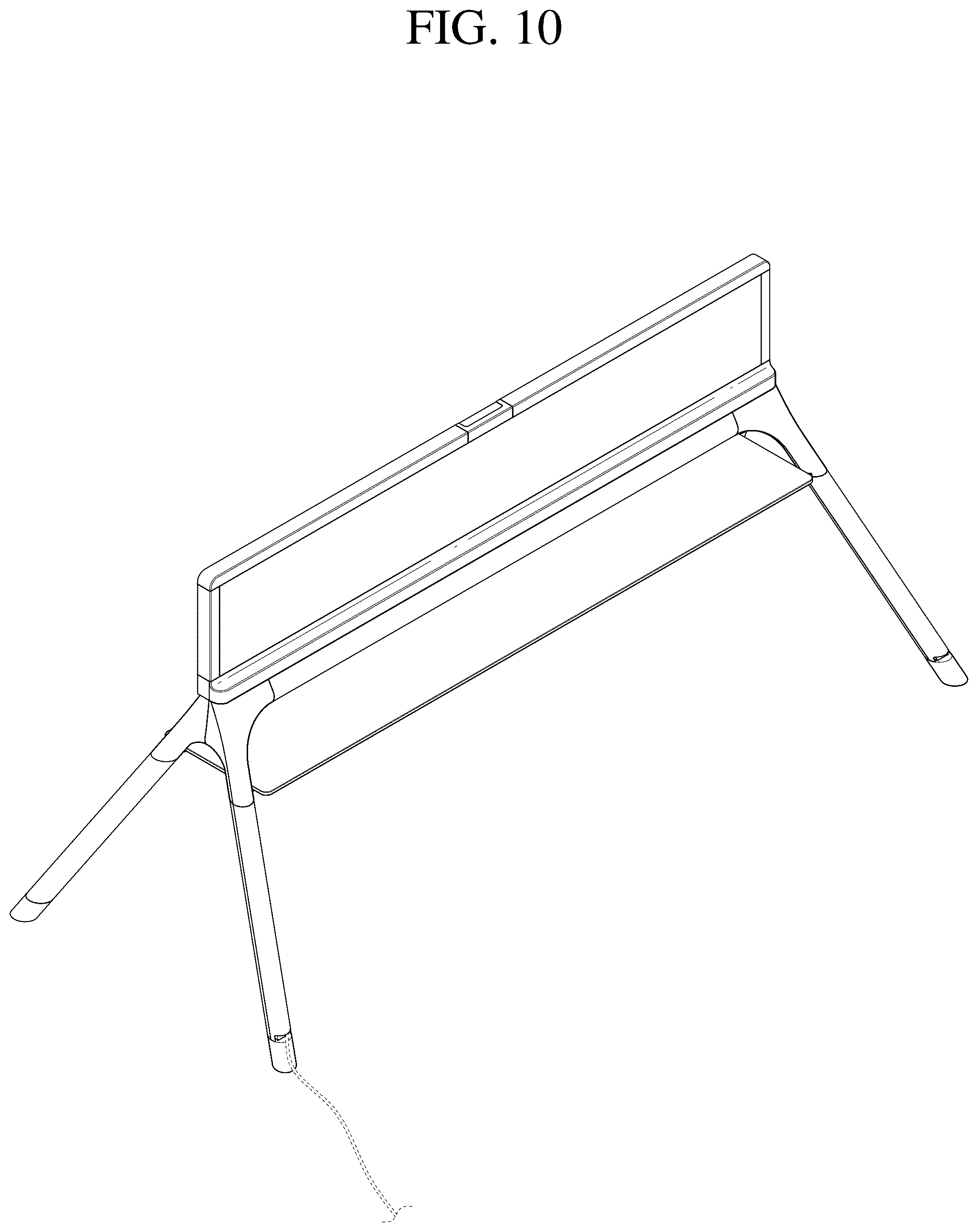 Patent USD1075732 Figure 10 – Stand for television receiver