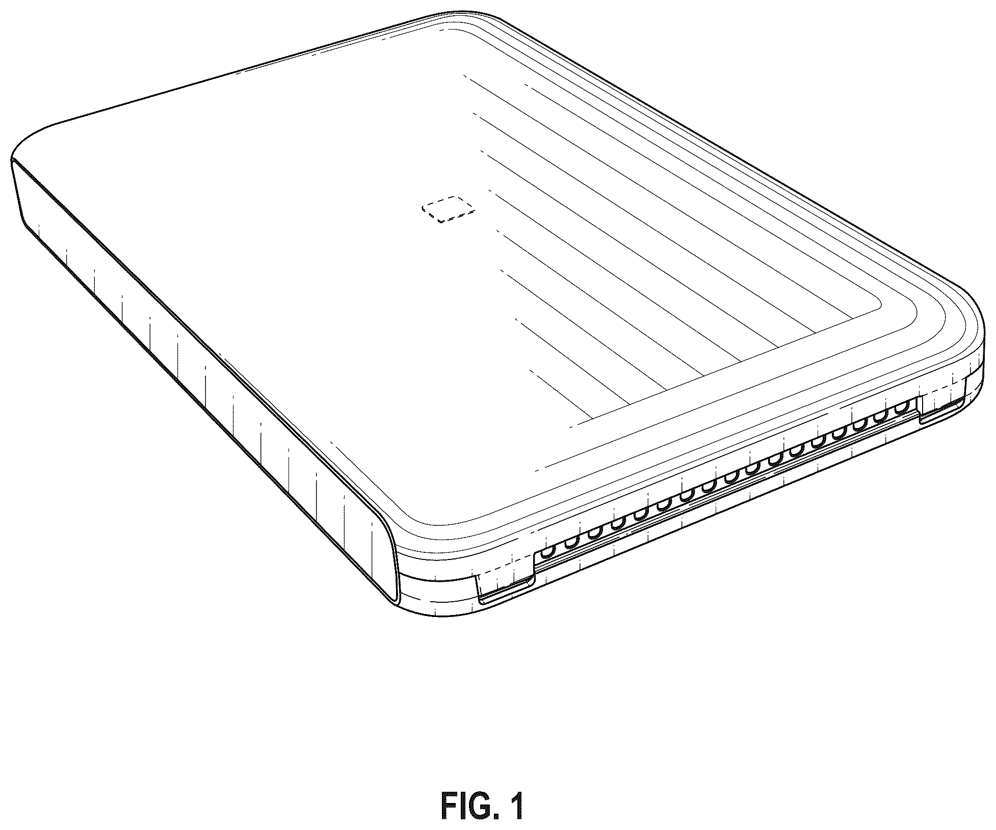 Patent USD1075733 Figure 1 – Wall-mounted network console