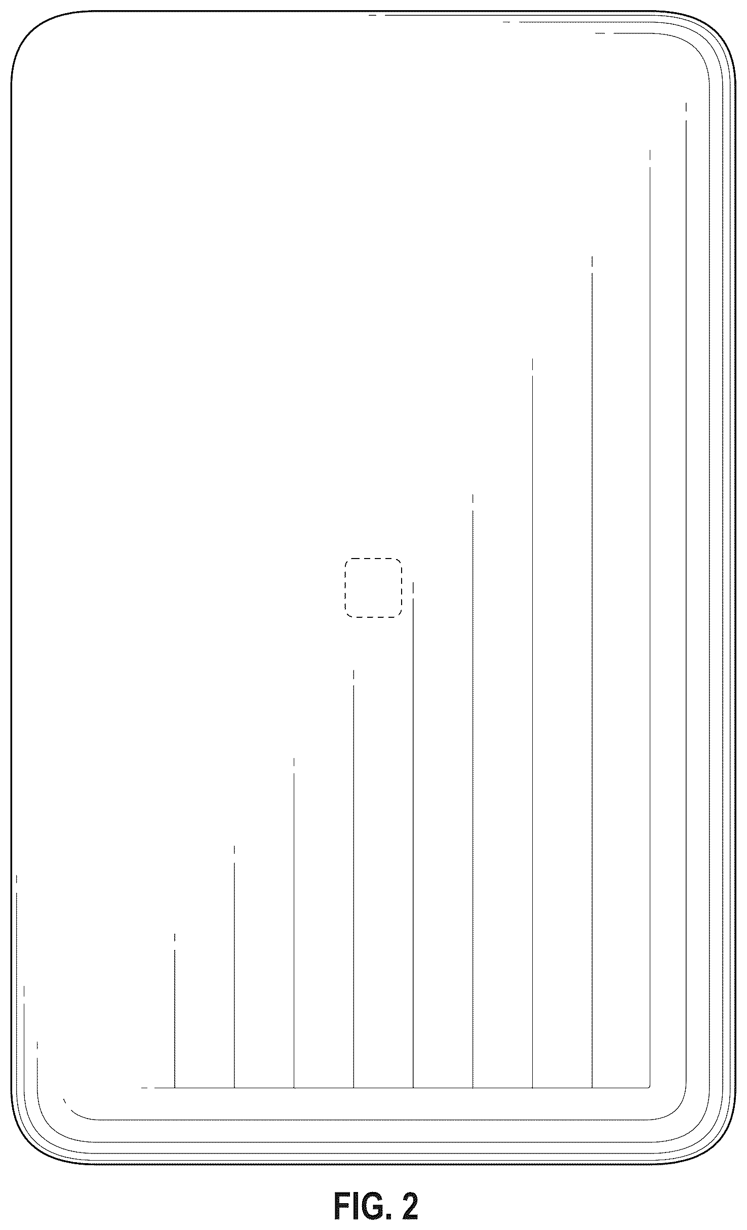 Patent USD1075733 Figure 2 – Wall-mounted network console