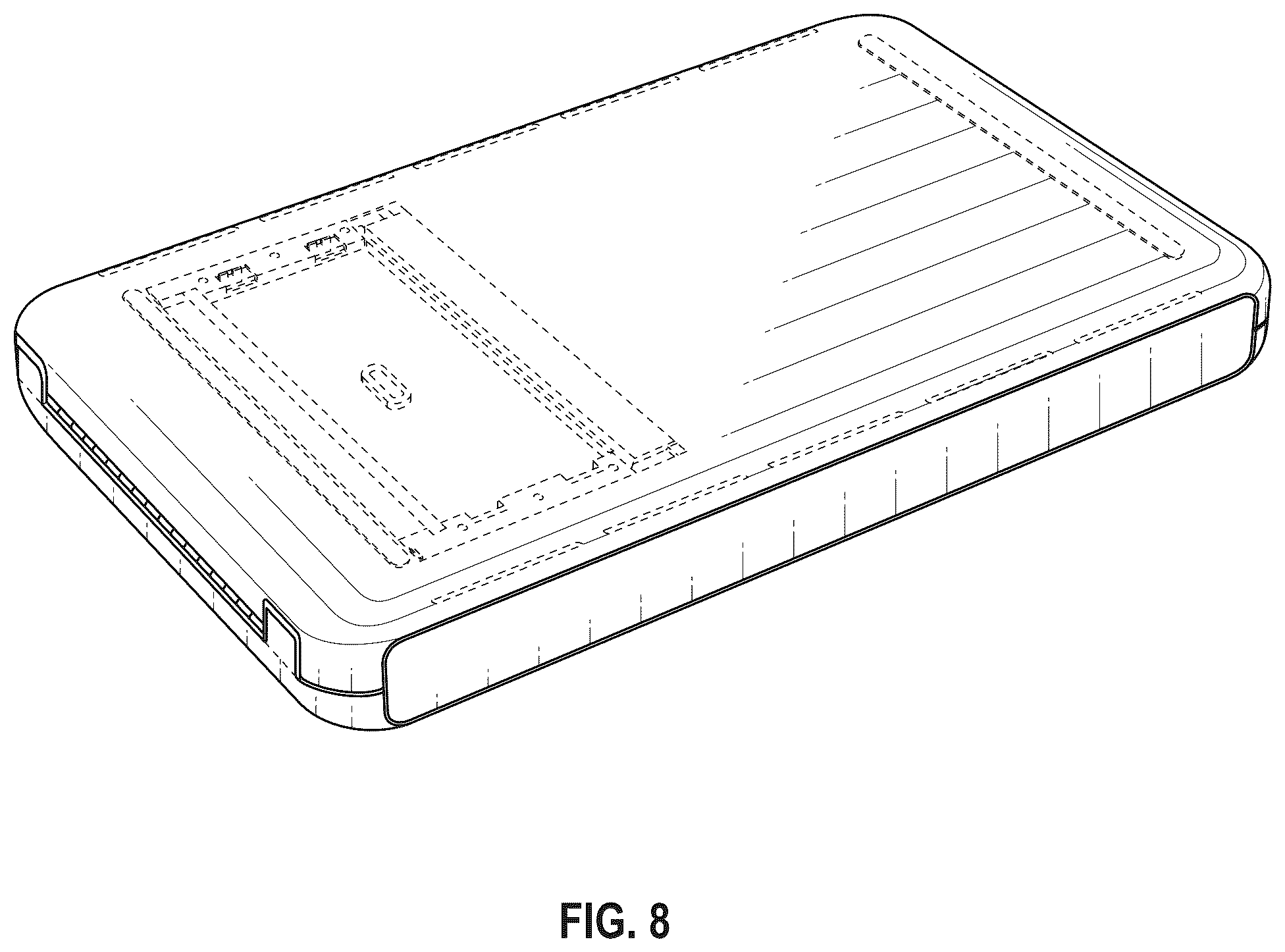 Patent USD1075733 Figure 8 – Wall-mounted network console