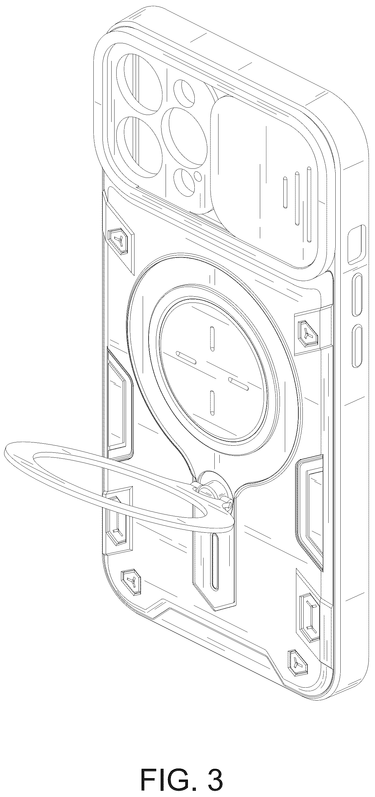 Patent USD1075734 Figure 3 – Mobile phone case
