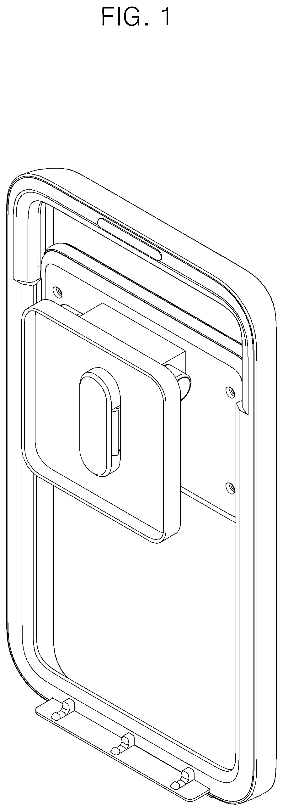Patent USD1075739 Figure 1 – Holder for portable display device