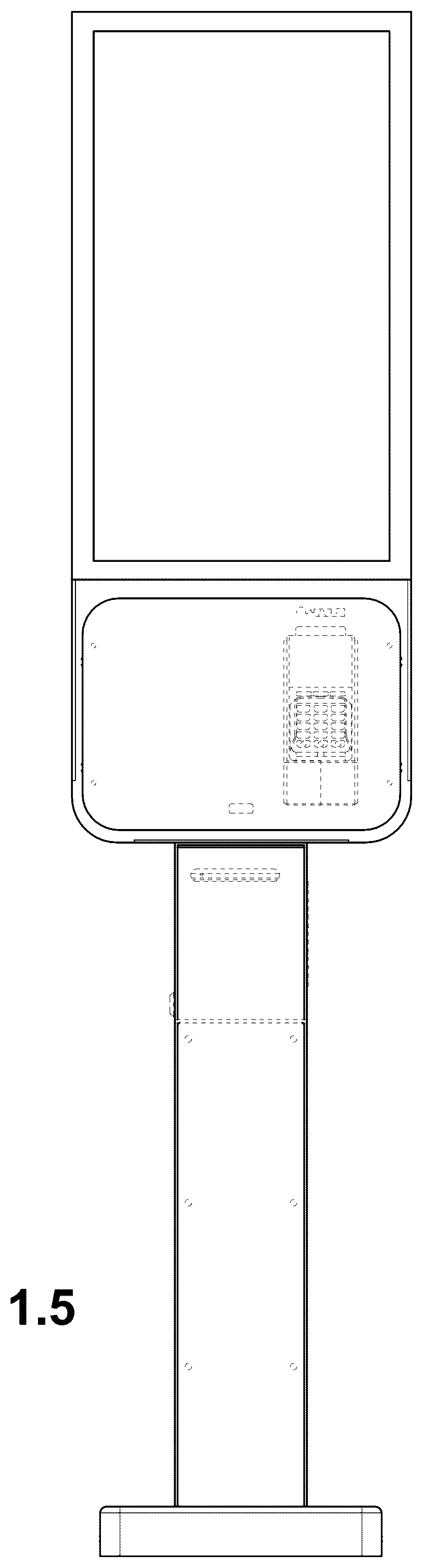 Patent USD1075743 Figure 5 – Self-service multi-function terminal