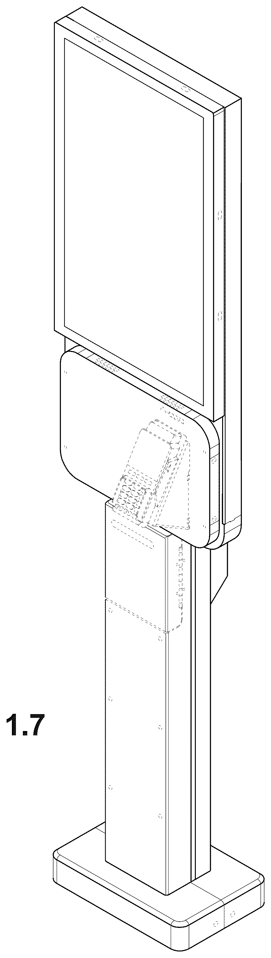Patent USD1075743 Figure 7 – Self-service multi-function terminal