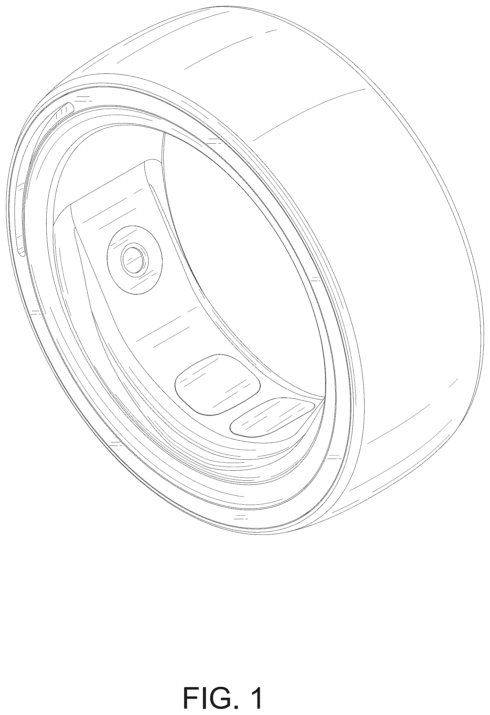 Patent USD1075750 Figure 1 – Smart ring
