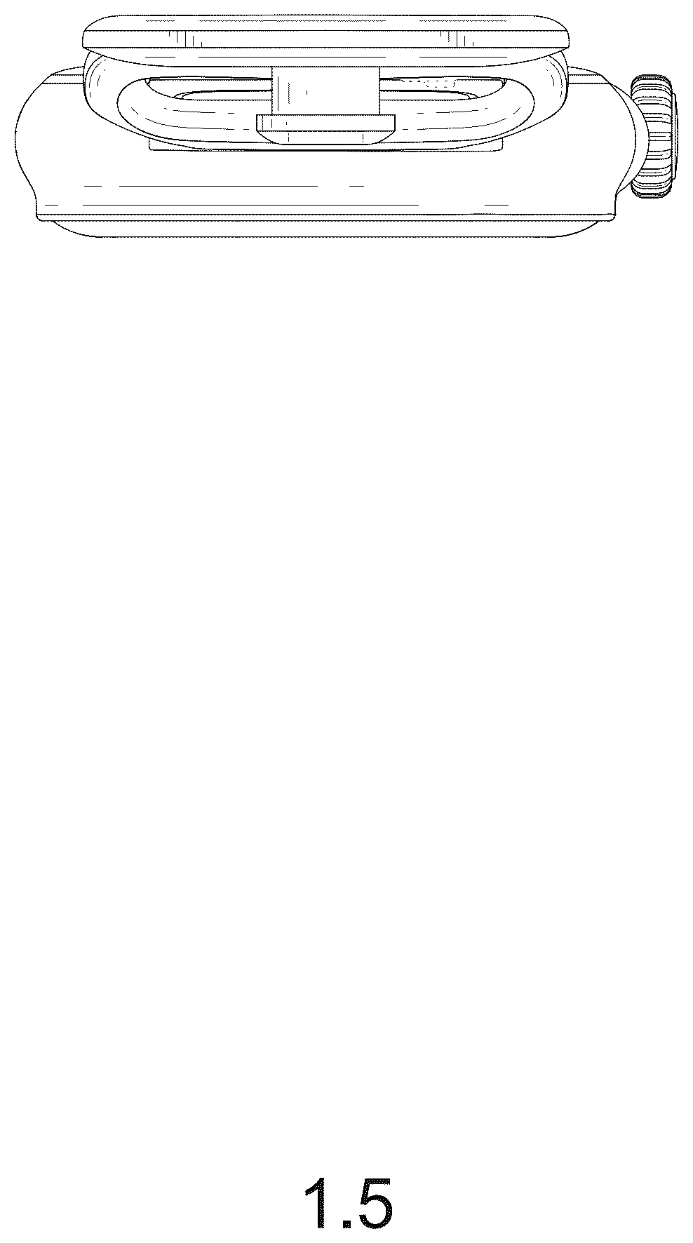 Patent USD1075752 Figure 5 – Smartwatch