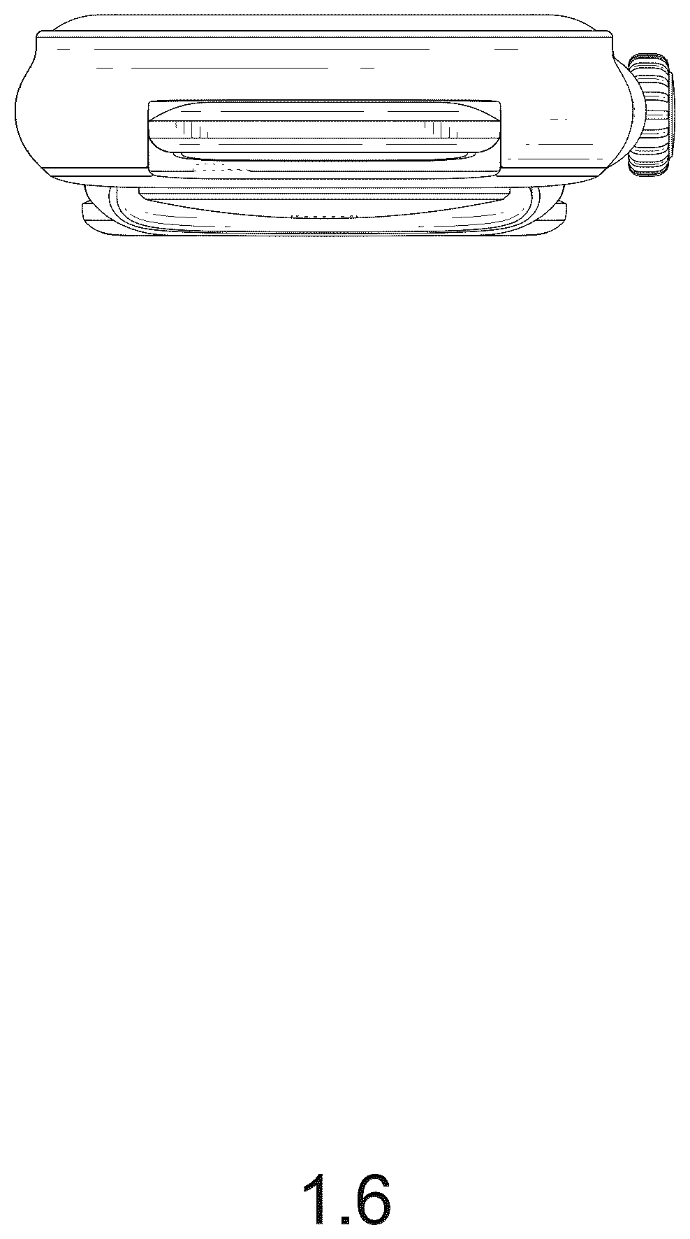 Patent USD1075752 Figure 6 – Smartwatch