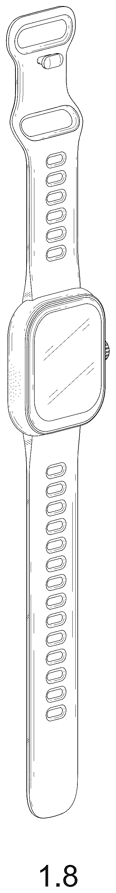 Patent USD1075752 Figure 8 – Smartwatch