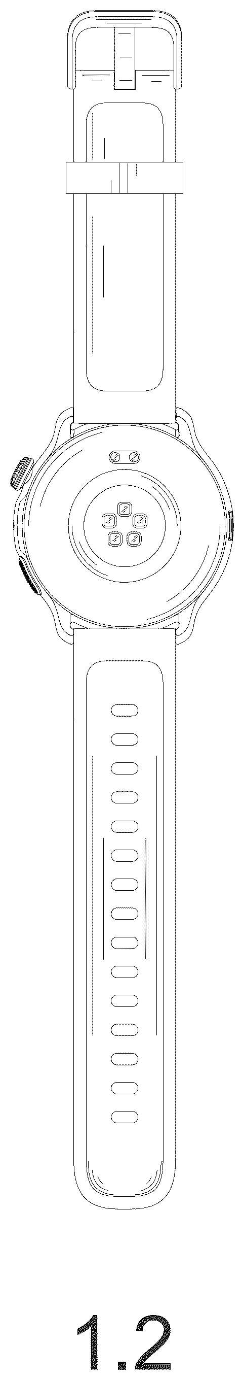 Patent USD1075753 Figure 2 – Smart watch