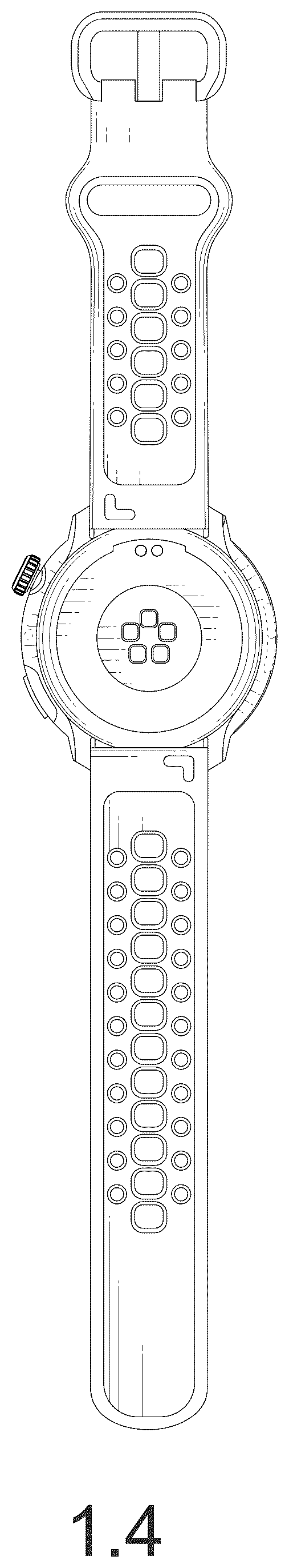 Patent USD1075754 Figure 4 – Smart watch