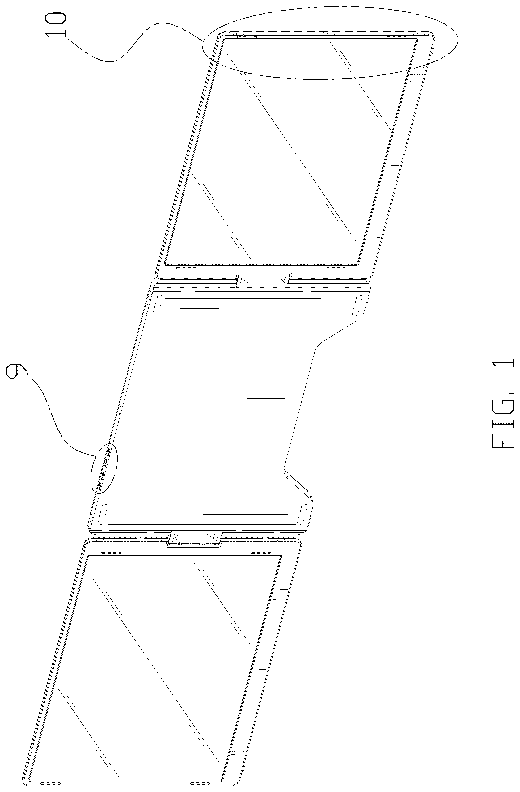 Patent USD1075756 Figure 1 – Split-screen display device