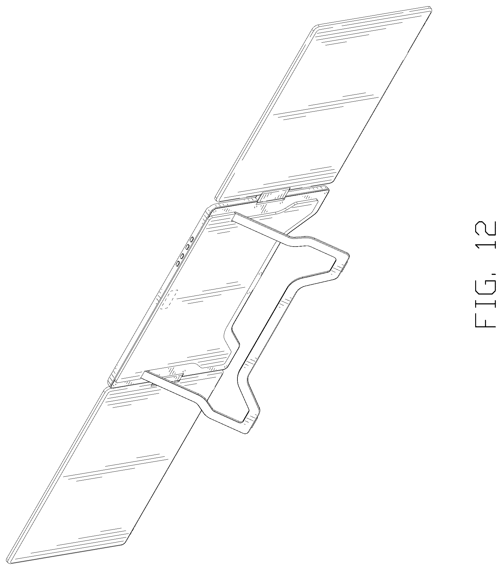 Patent USD1075756 Figure 12 – Split-screen display device