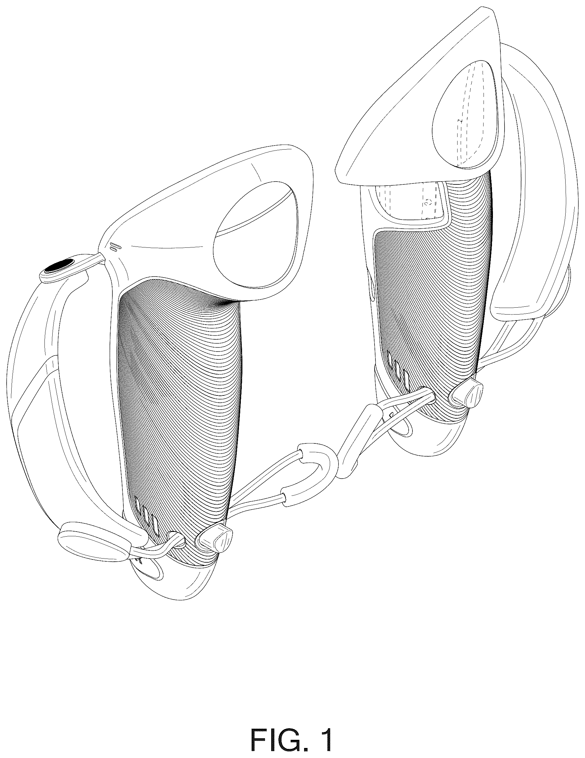 Patent USD1075758 — Charging controller grips — Figure 1