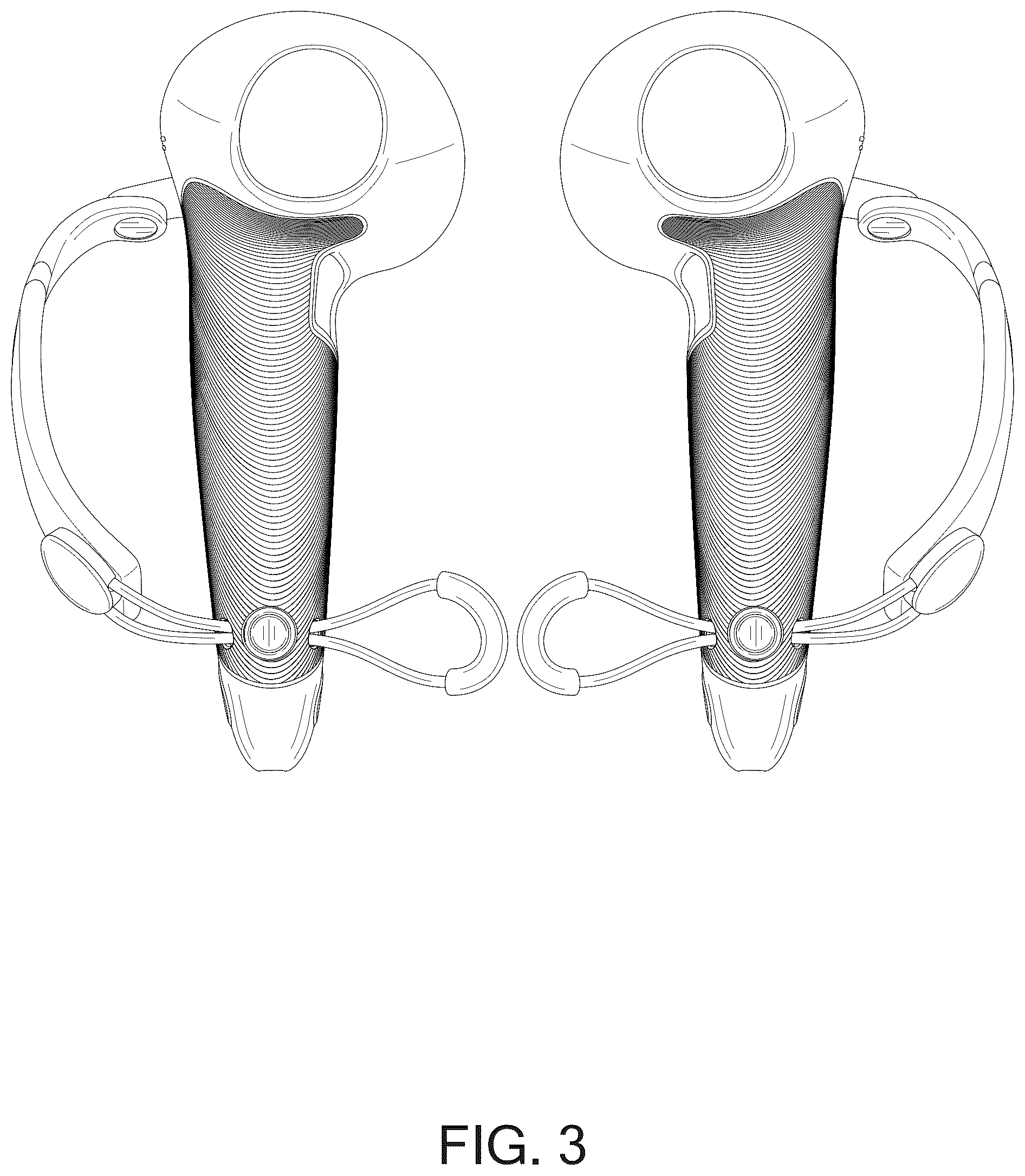 Patent USD1075758 Figure 3 – Charging controller grips