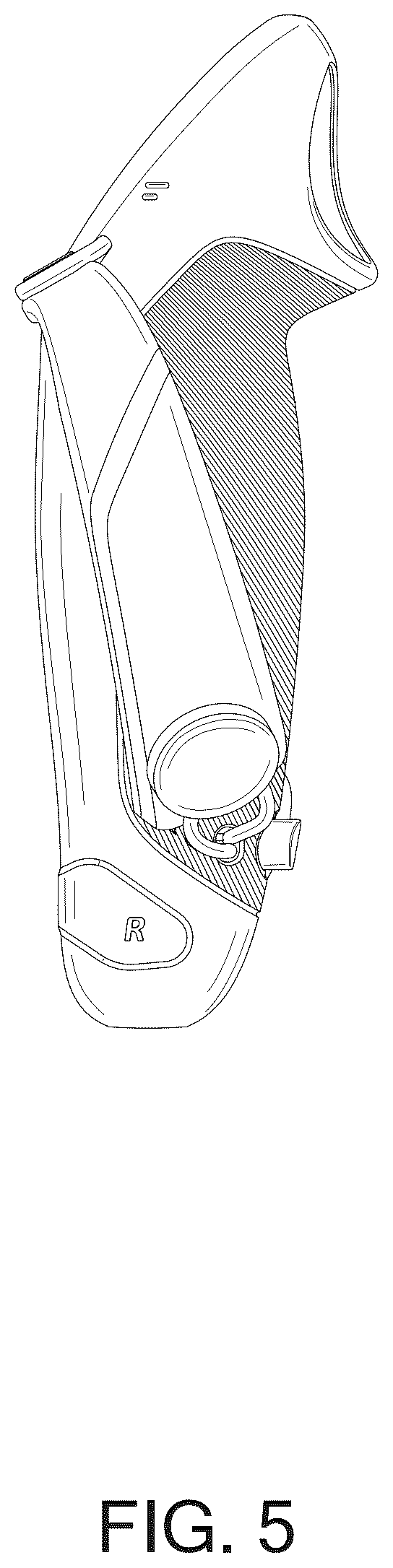 Patent USD1075758 Figure 5 – Charging controller grips