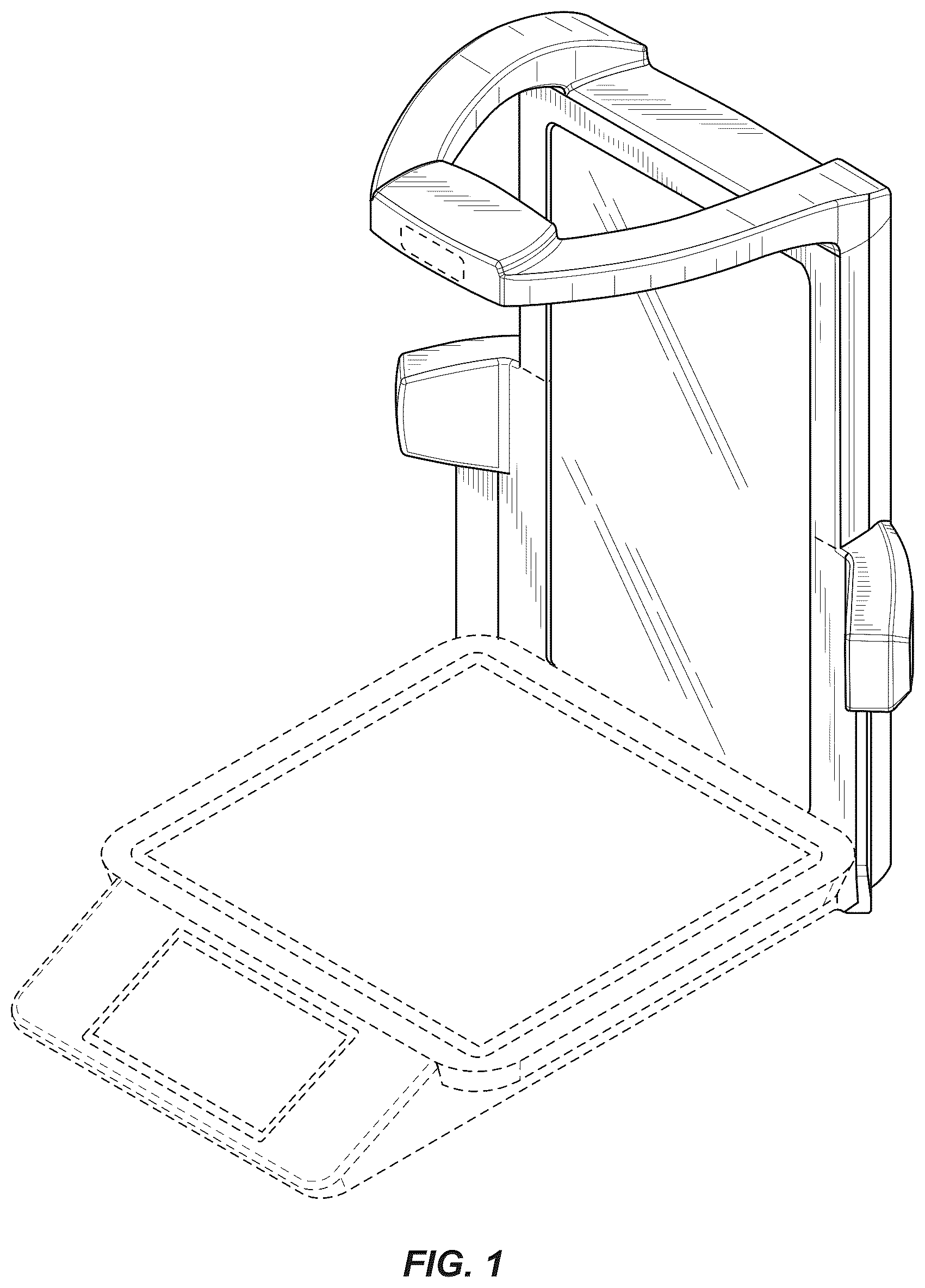 Patent USD1075760 Figure 1 – Self-checkout kiosk