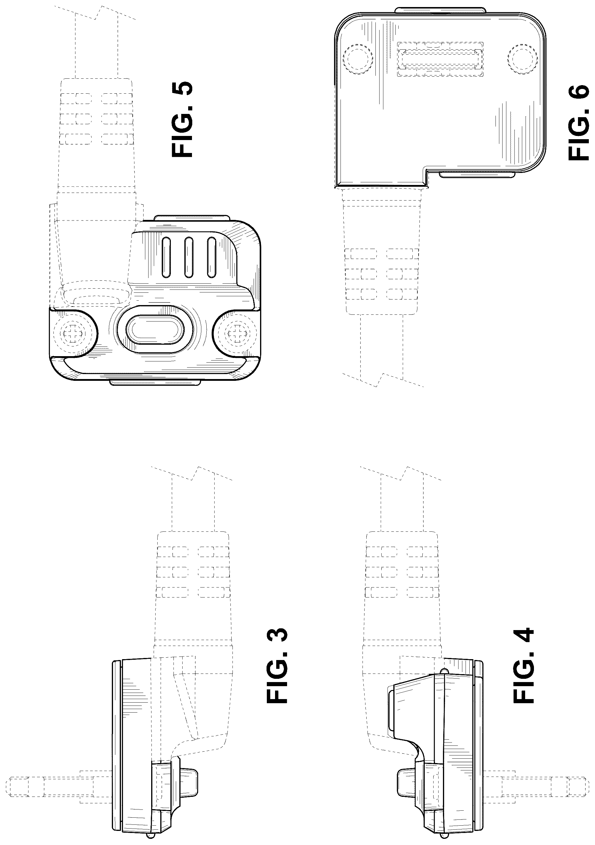 Patent USD1075763 Figure 2 – Connector for communication device