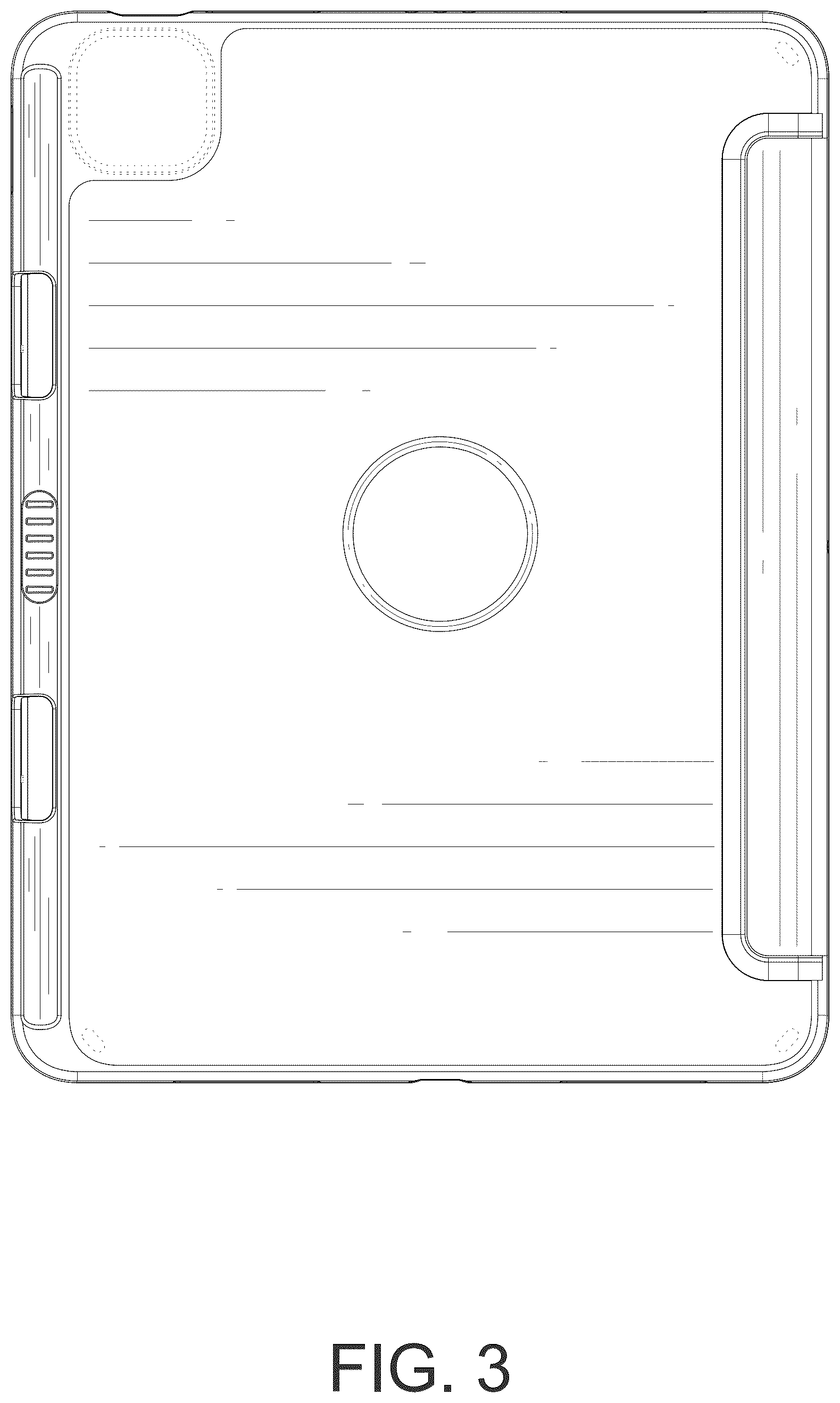 Patent USD1075767 Figure 3 – Tablet case