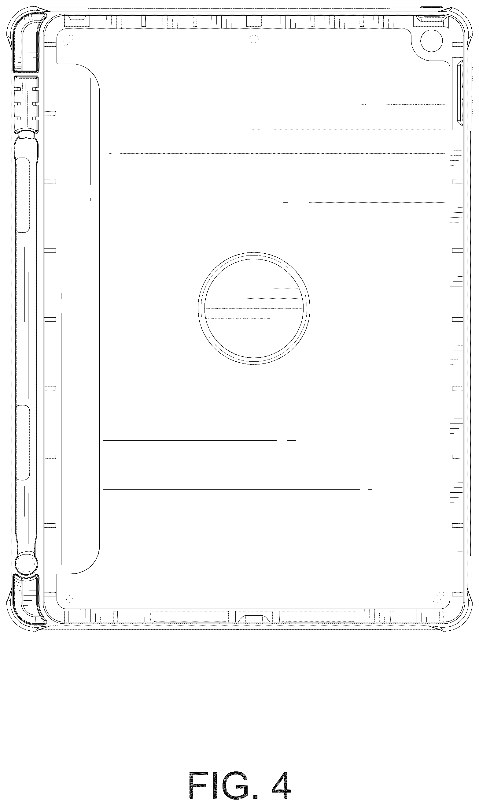 Patent USD1075768 Figure 4 – Tablet case