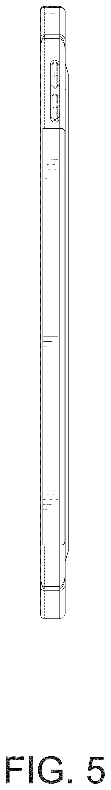 Patent USD1075768 Figure 5 – Tablet case