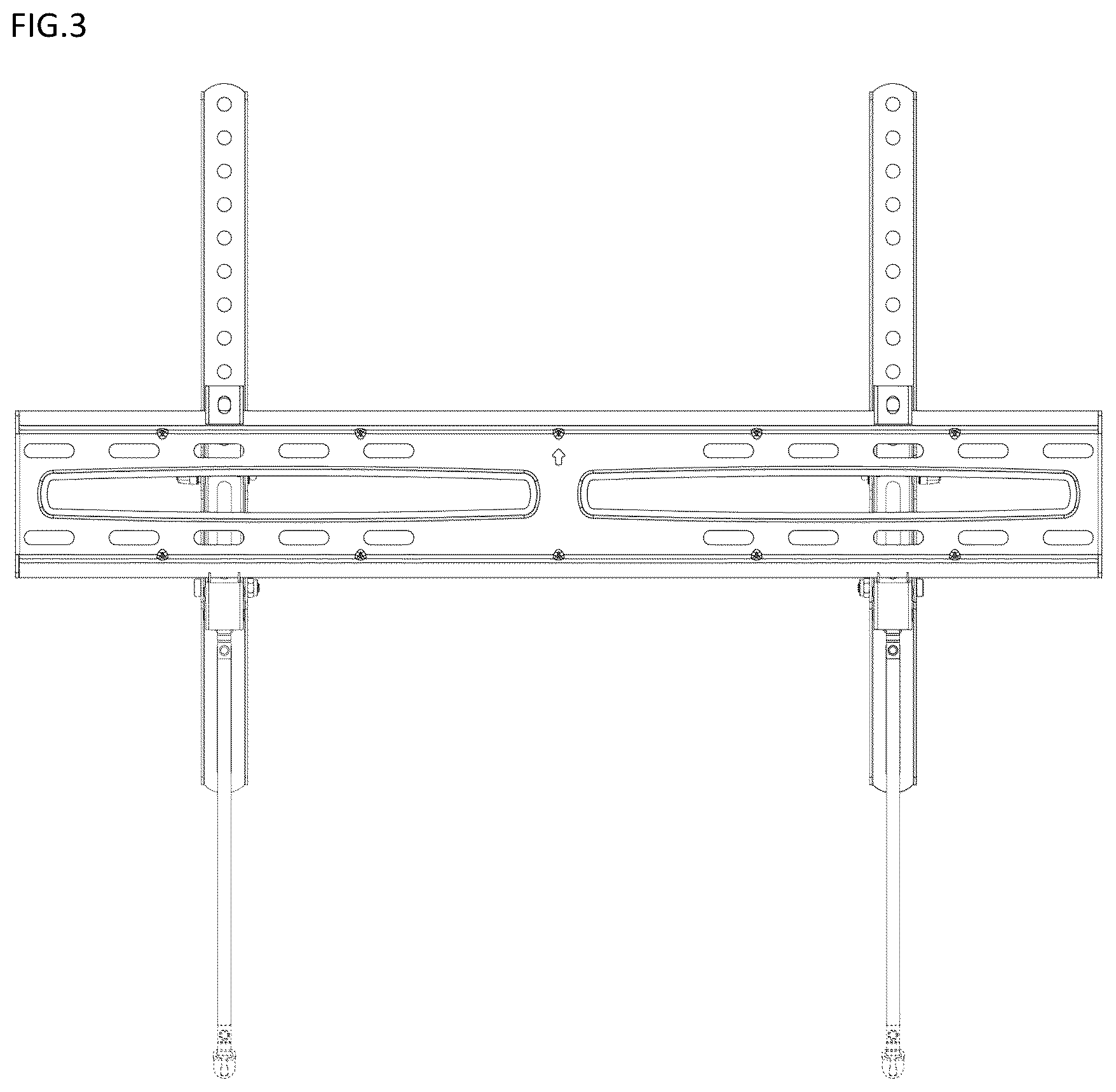 Patent USD1075774 Figure 3 – Tilting mount for televisions