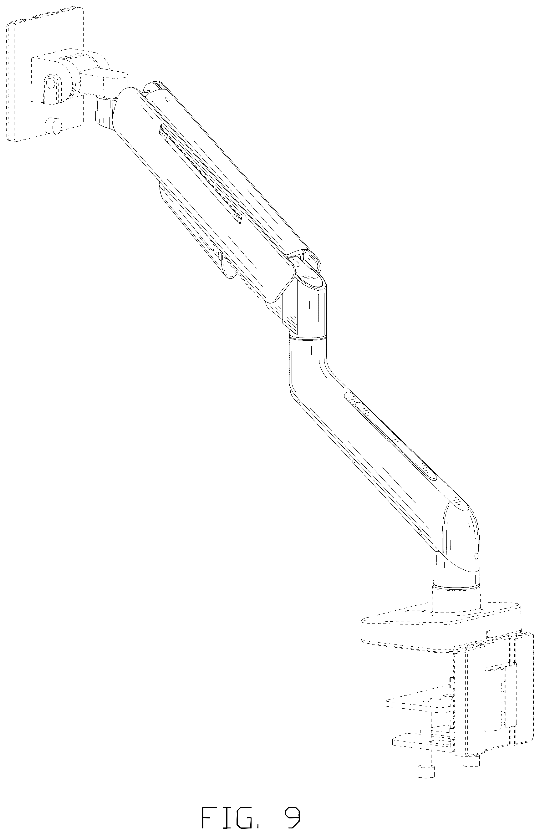 Patent USD1075776 Figure 9 – Monitor arm