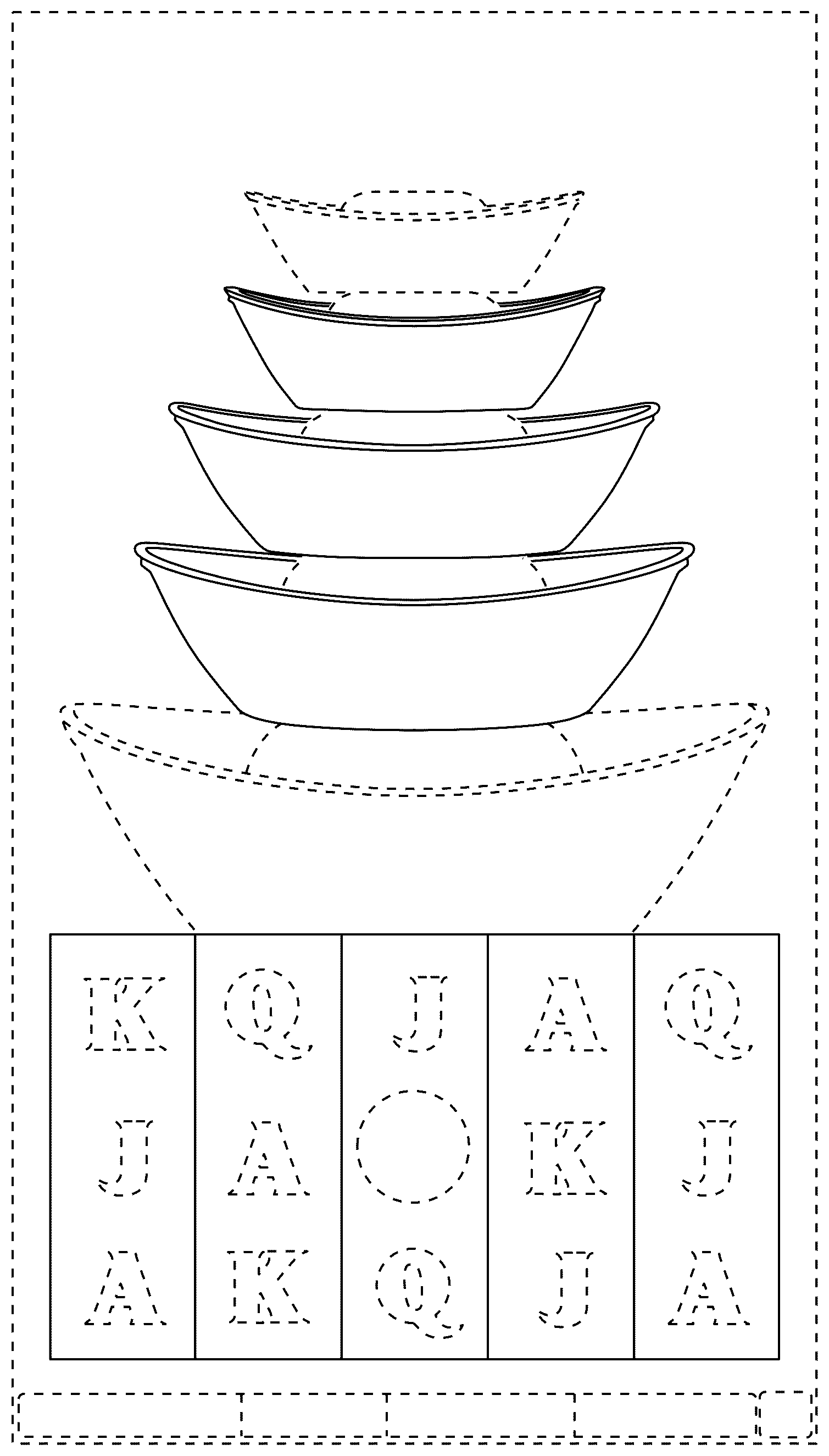 Patent USD1075810 Figure 1 – Display screen with graphical user interface of a gaming machine