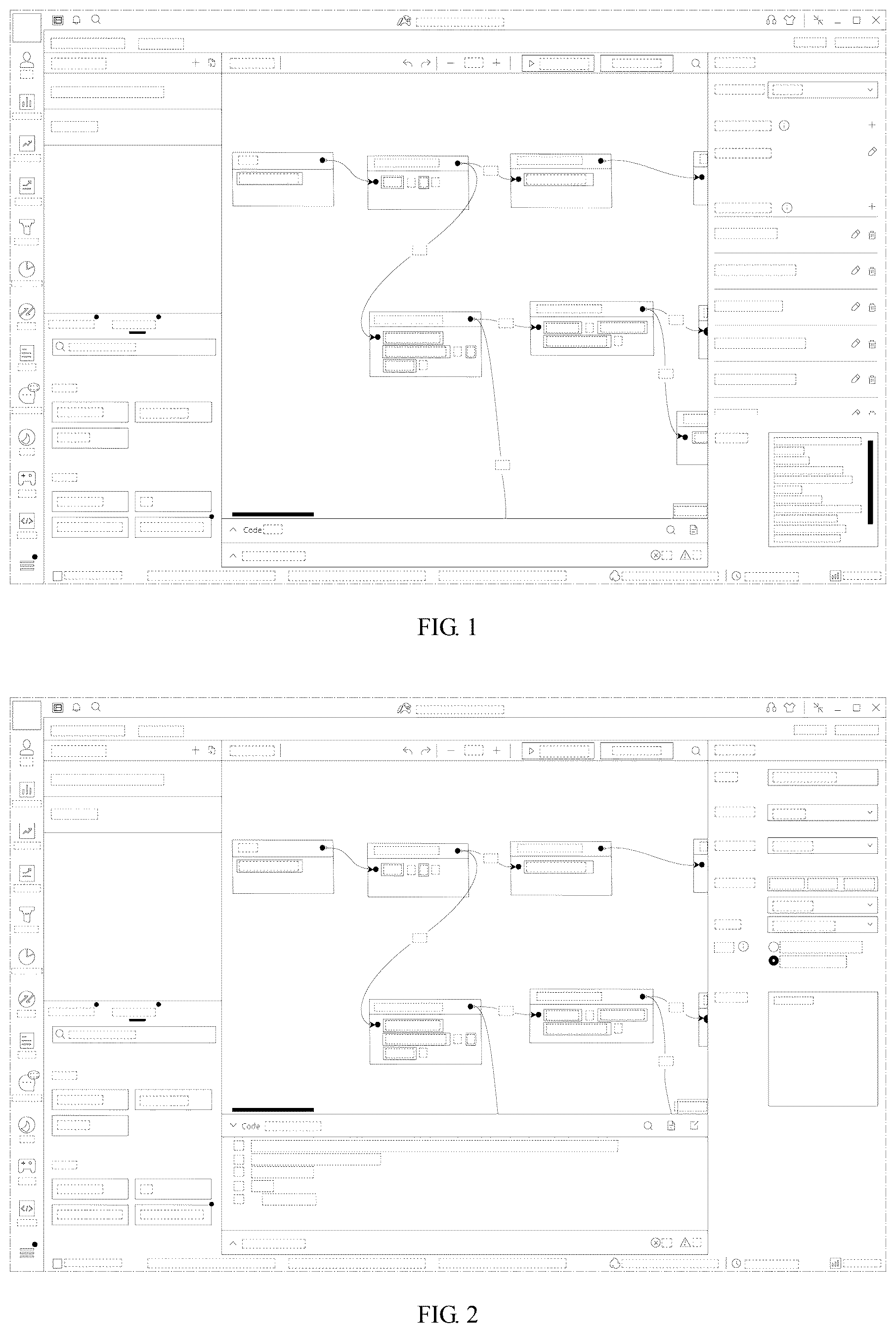Patent USD1075828 Figure 1 – Display screen or portion thereof with animated graphical user interface for converting control into code editor
