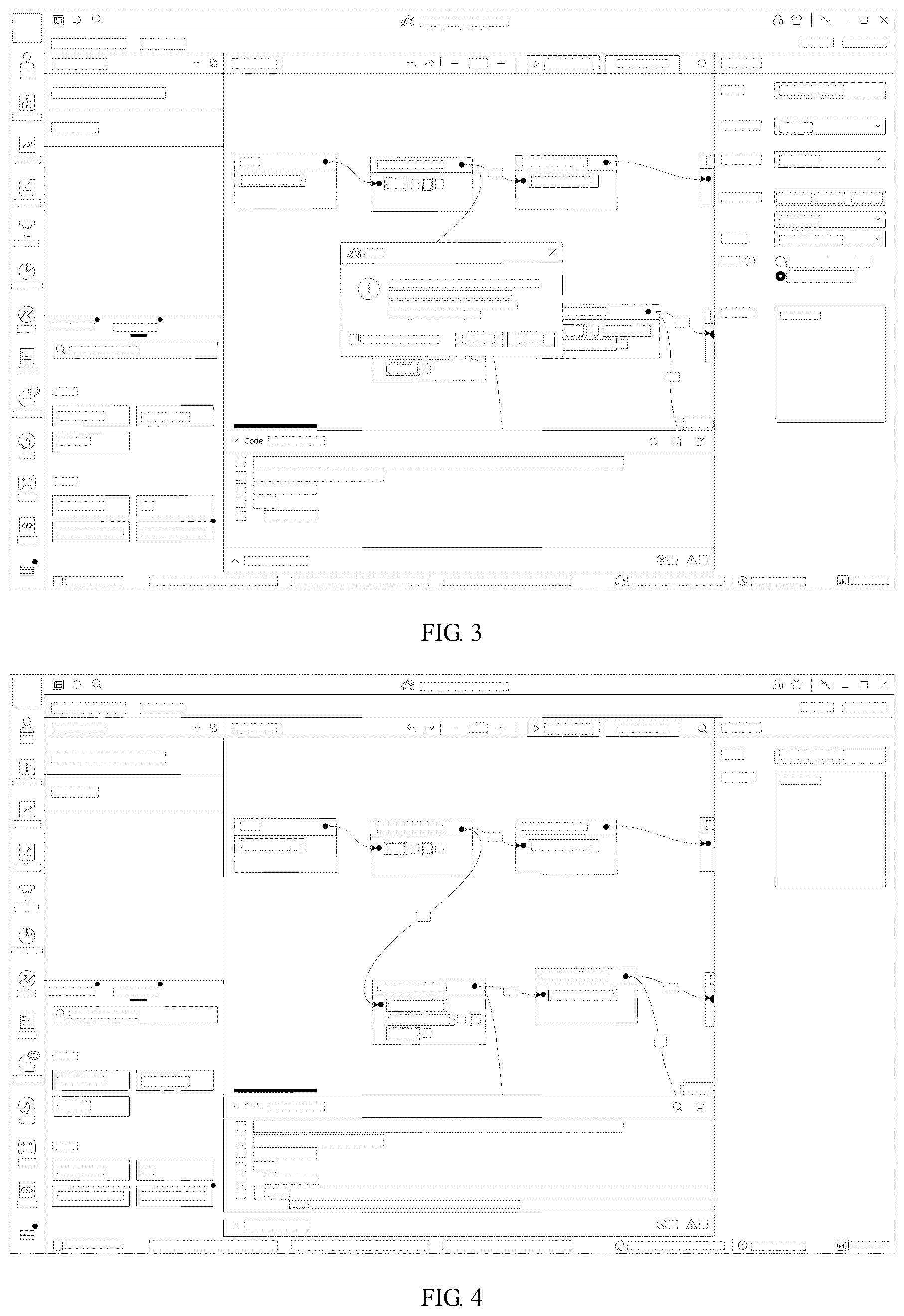 Patent USD1075828 Figure 2 – Display screen or portion thereof with animated graphical user interface for converting control into code editor