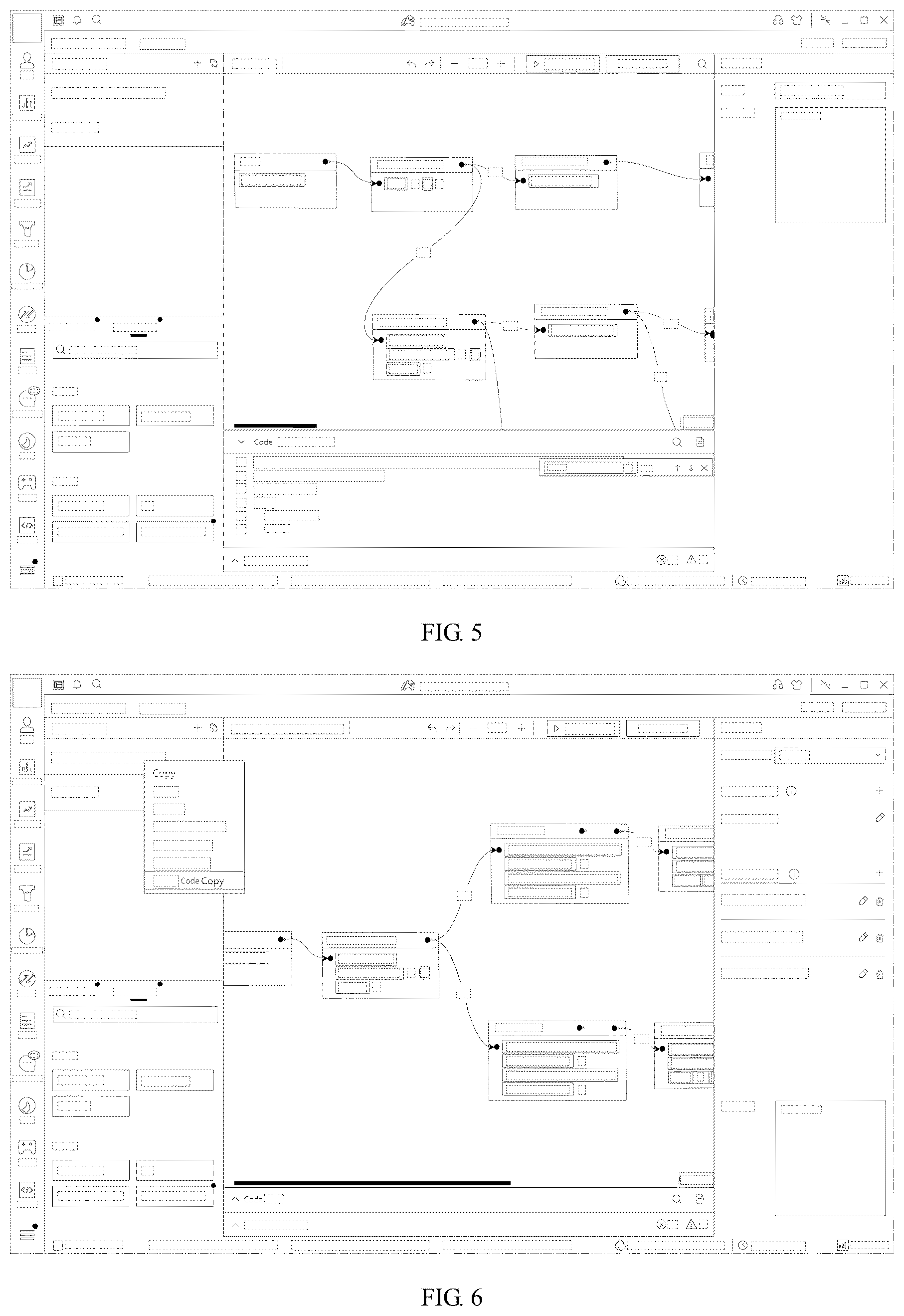 Patent USD1075828 Figure 3 – Display screen or portion thereof with animated graphical user interface for converting control into code editor