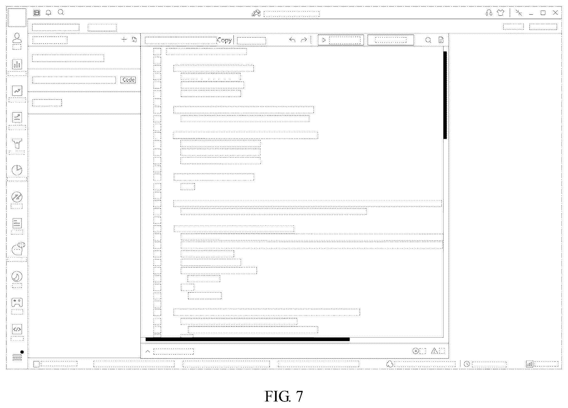 Patent USD1075828 Figure 4 – Display screen or portion thereof with animated graphical user interface for converting control into code editor